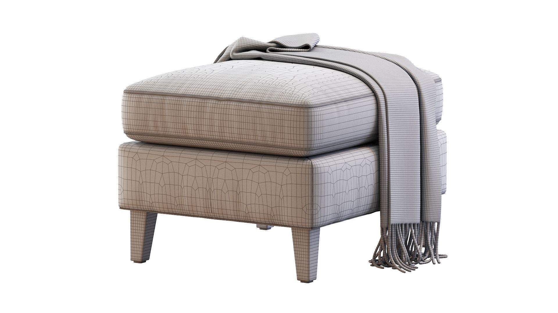 Pouf  Beverly  3D model_31