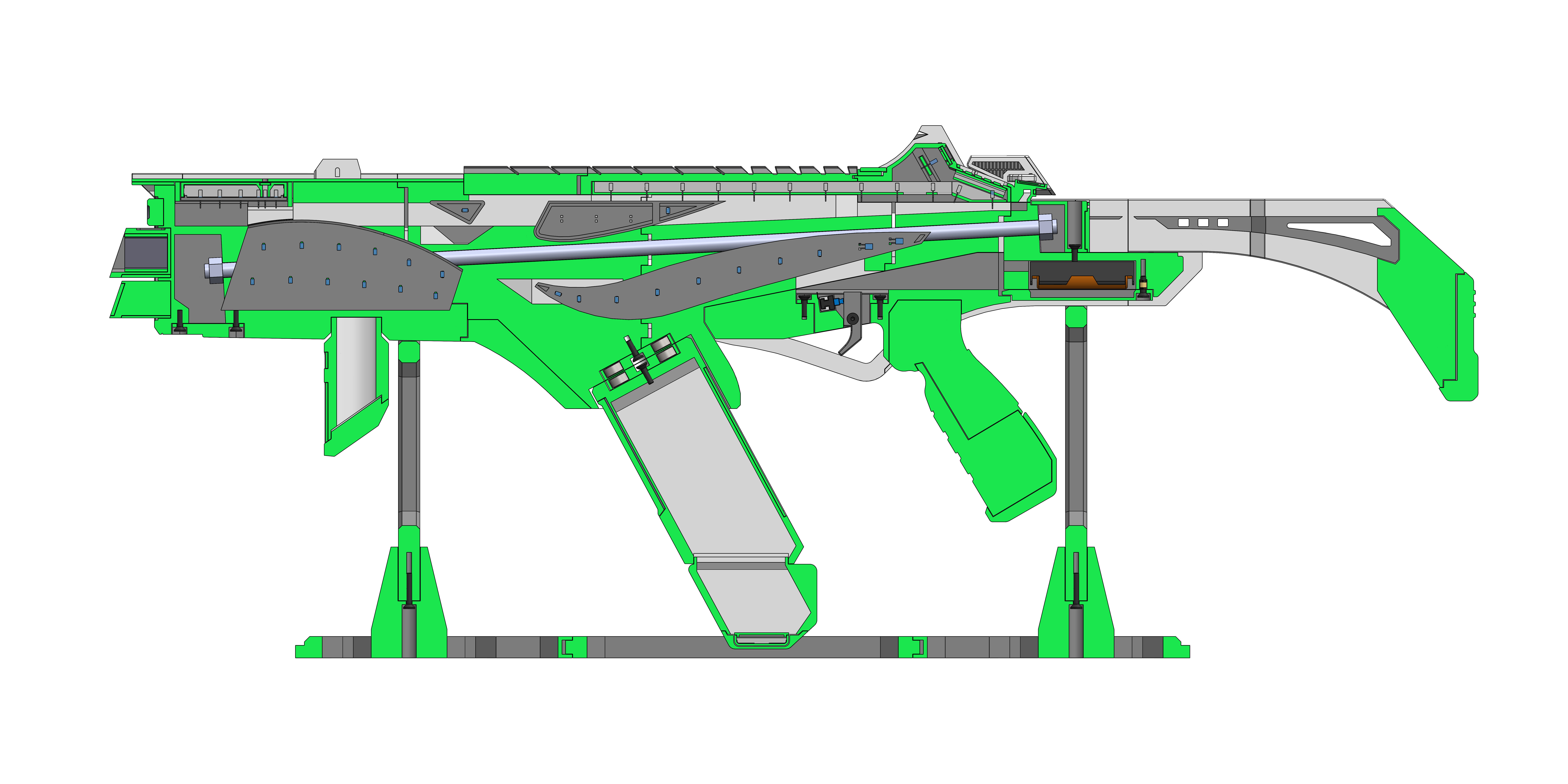 R-99 Cutting Edge - APEX - Printable 3d model - STL 3D print model_18