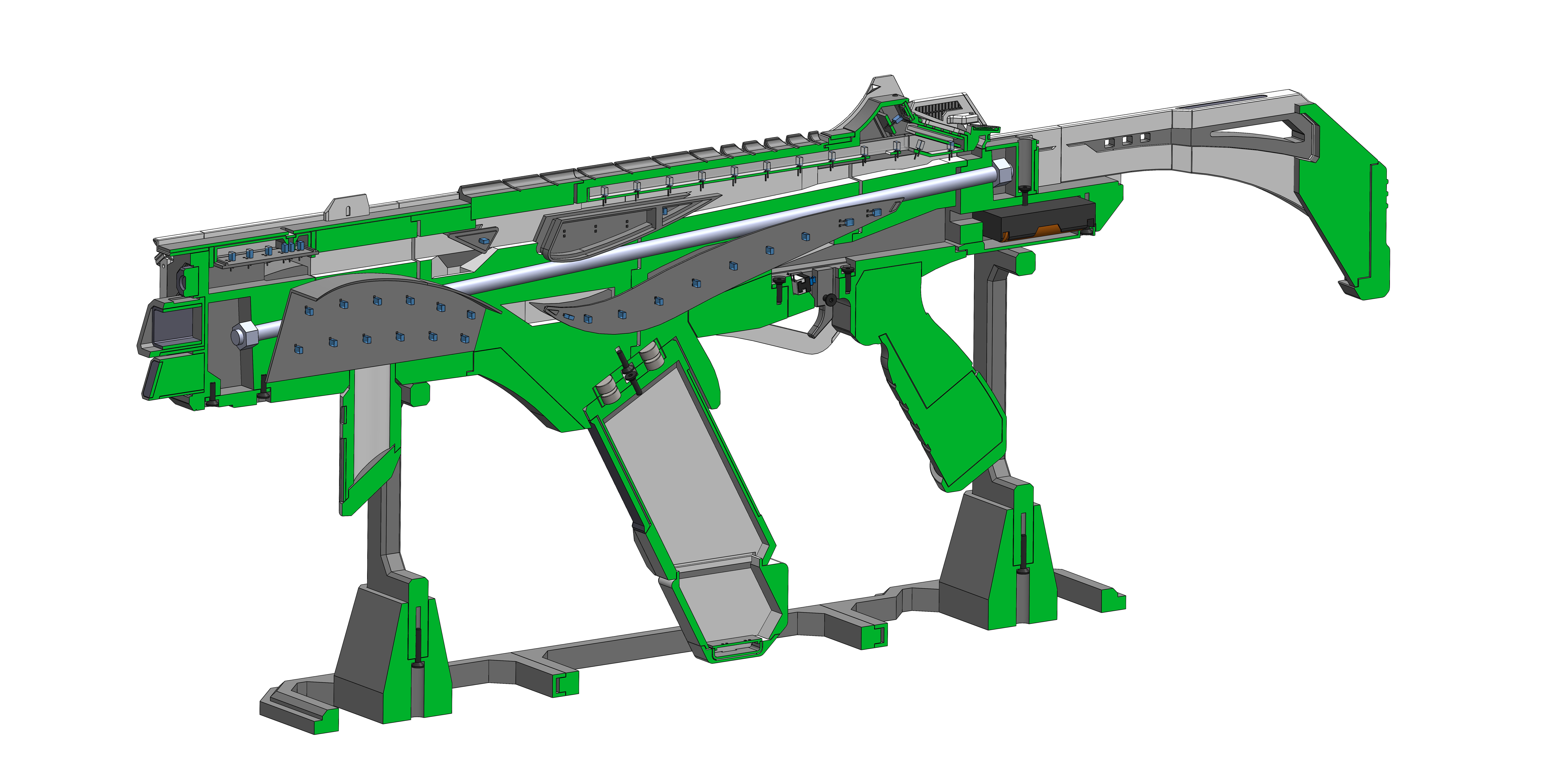 R-99 Cutting Edge - APEX - Printable 3d model - STL 3D print model_19