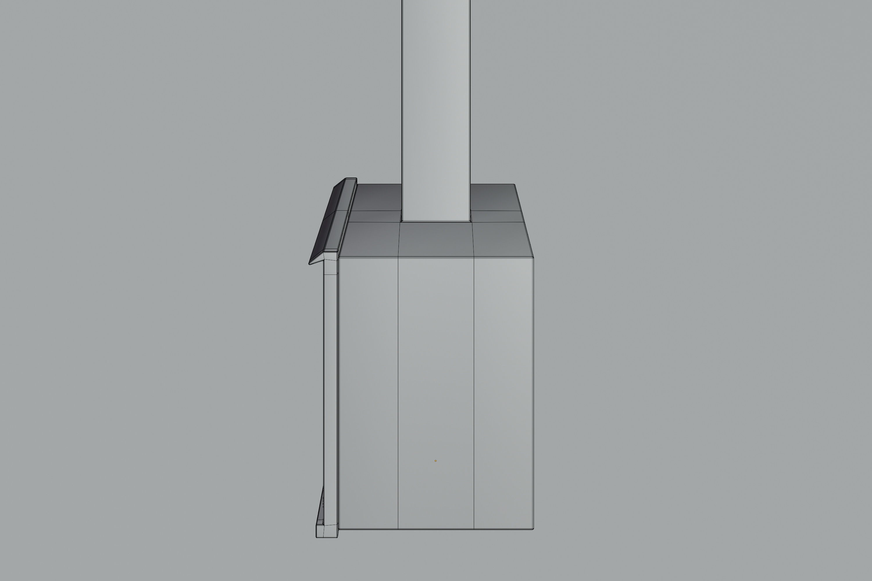 Fireplace with logs in middle of it Low-poly 3D model_14