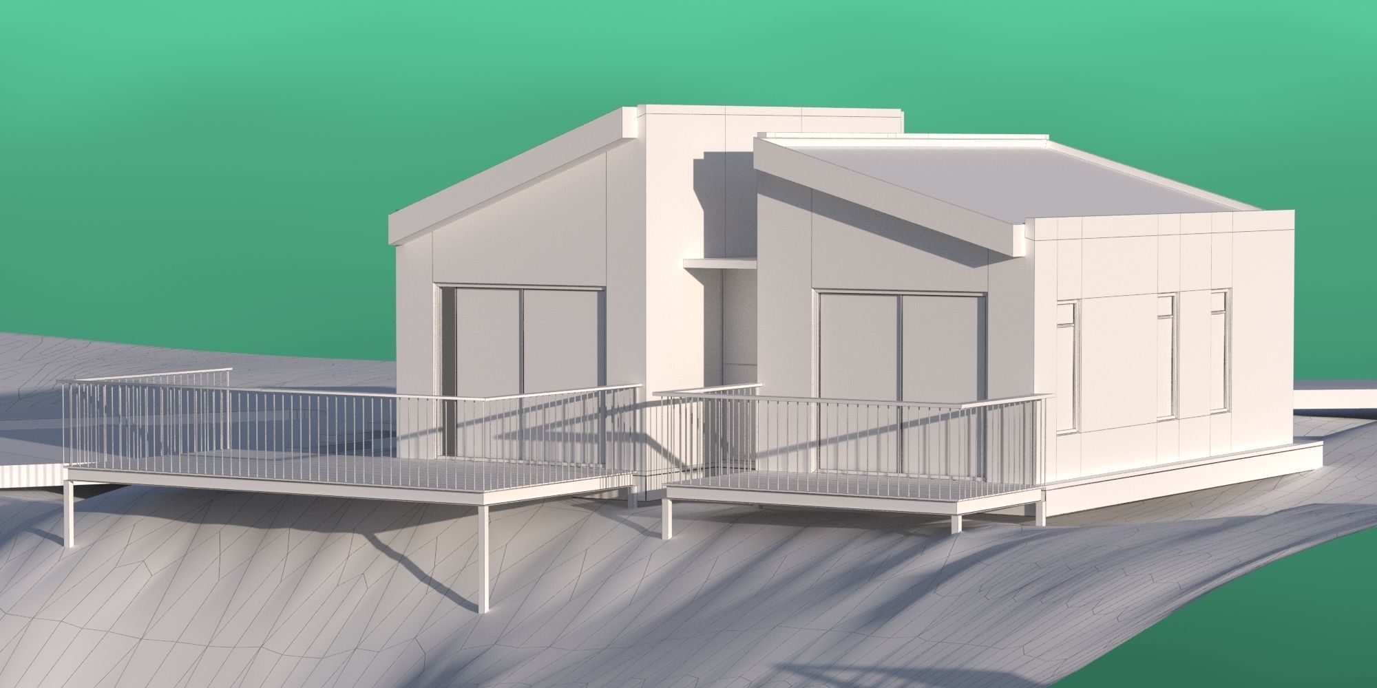 Complete House - El Retiro Cabin 3D model_5