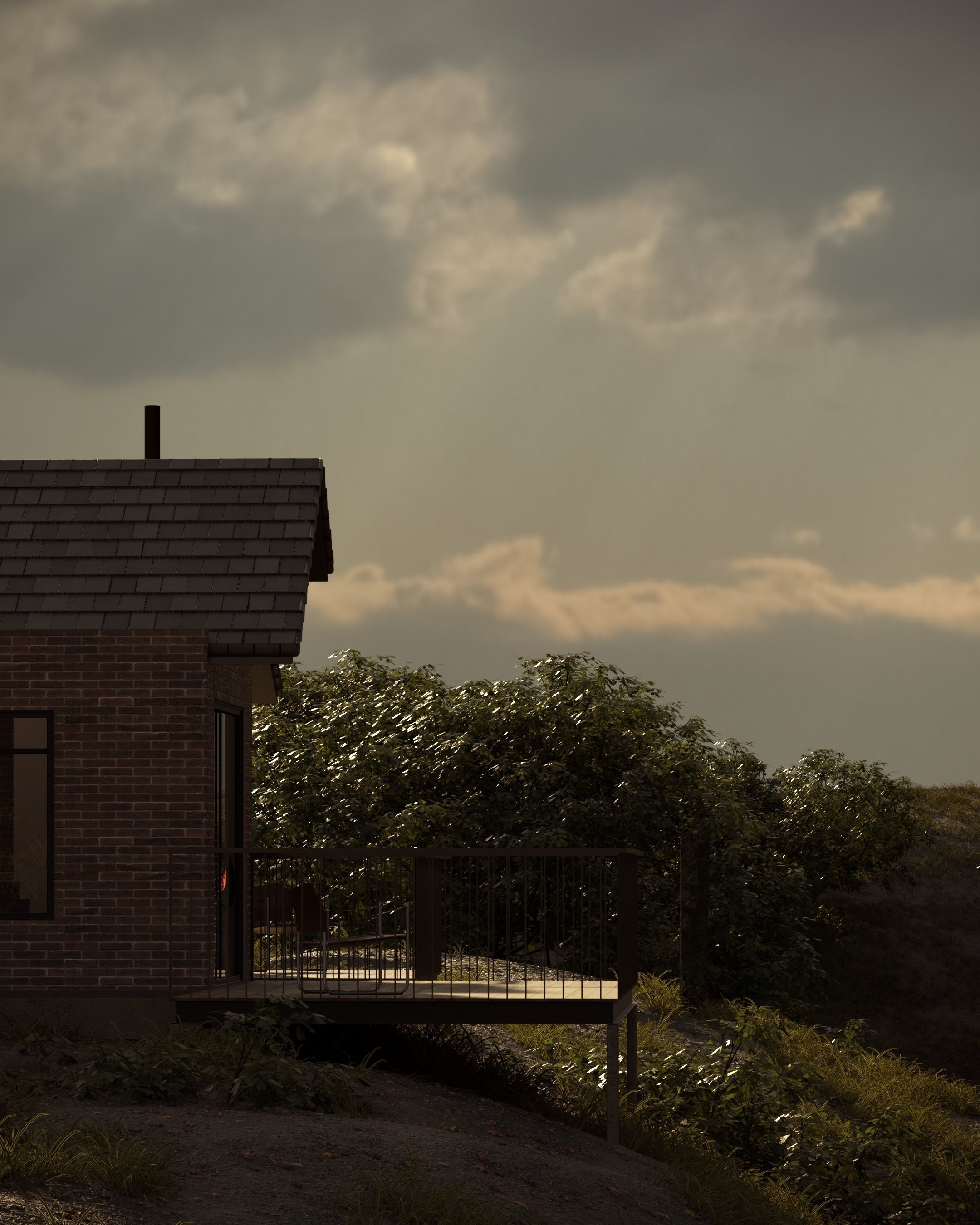 Complete House - El Retiro Cabin 3D model_3