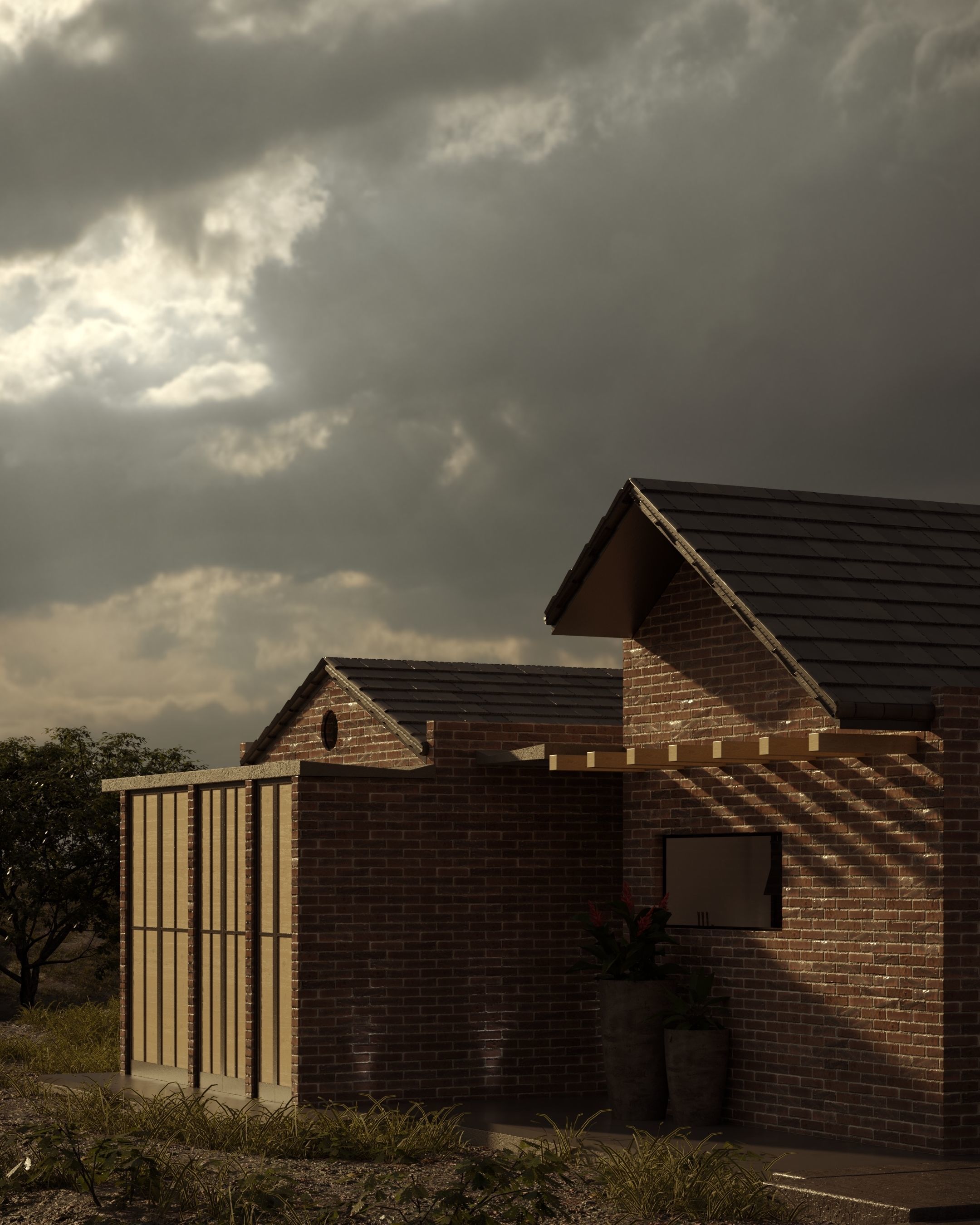 Complete House - El Retiro Cabin 3D model_2