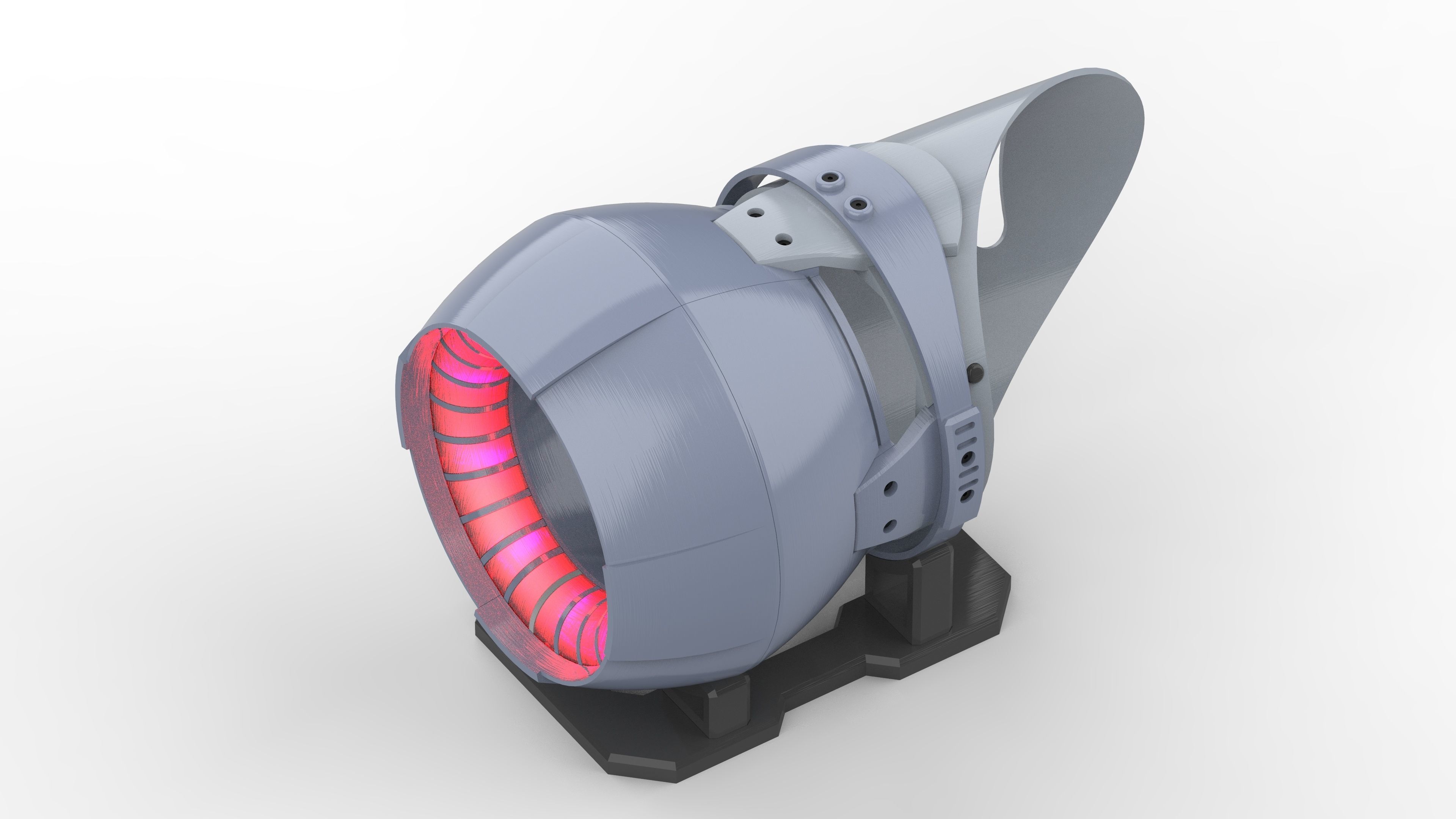 Hand Cannon 33rd Century - Star Trek - Printable 3d model - STL 3D print model_2