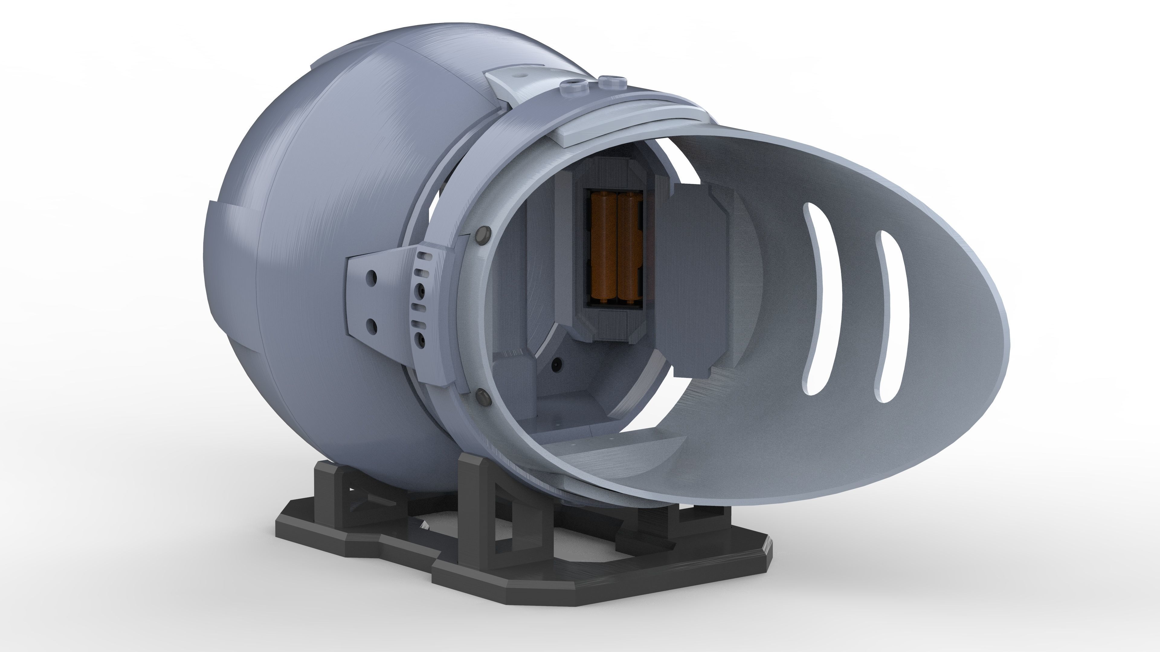 Hand Cannon 33rd Century - Star Trek - Printable 3d model - STL 3D print model_6