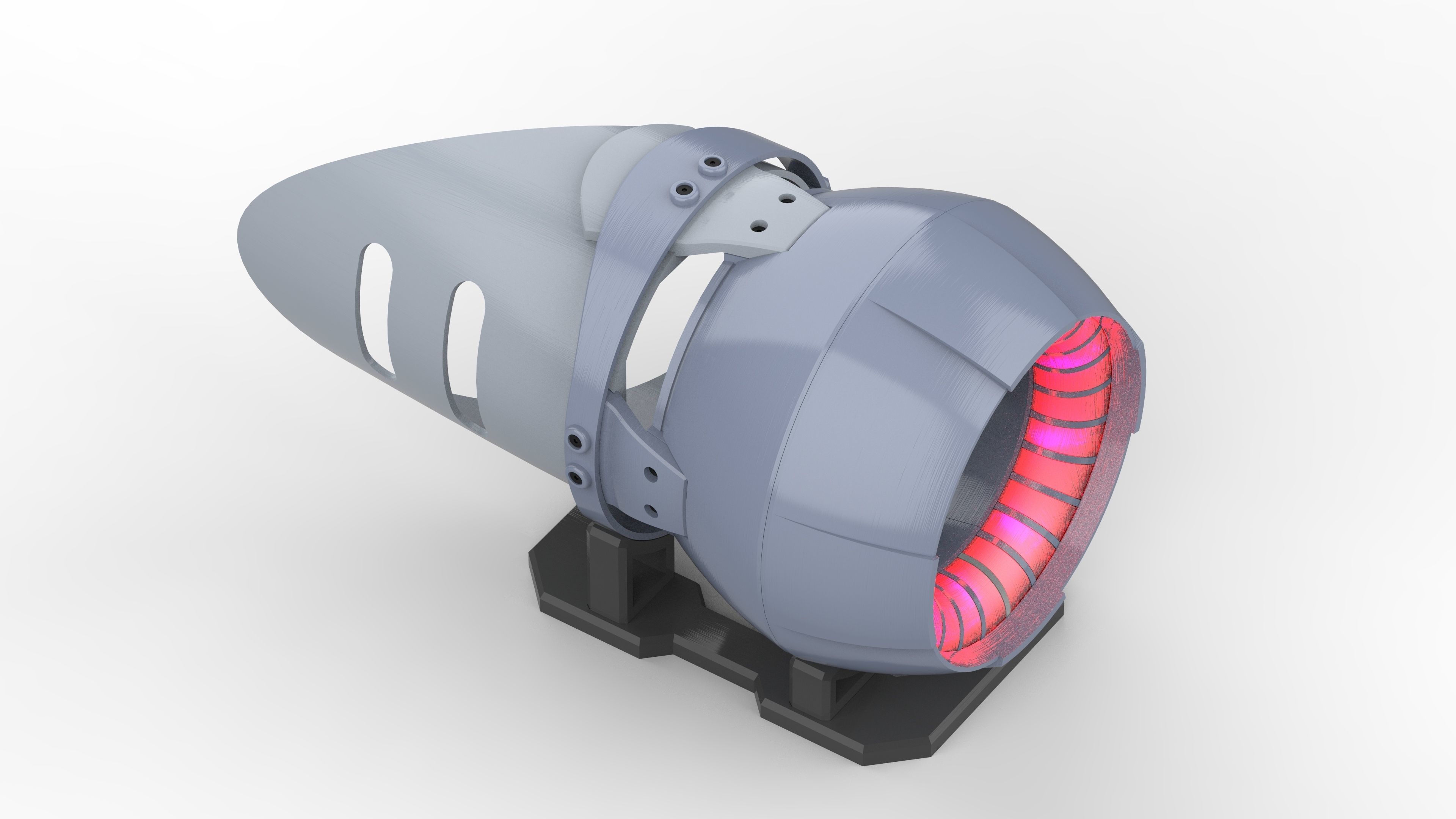 Hand Cannon 33rd Century - Star Trek - Printable 3d model - STL 3D print model_3