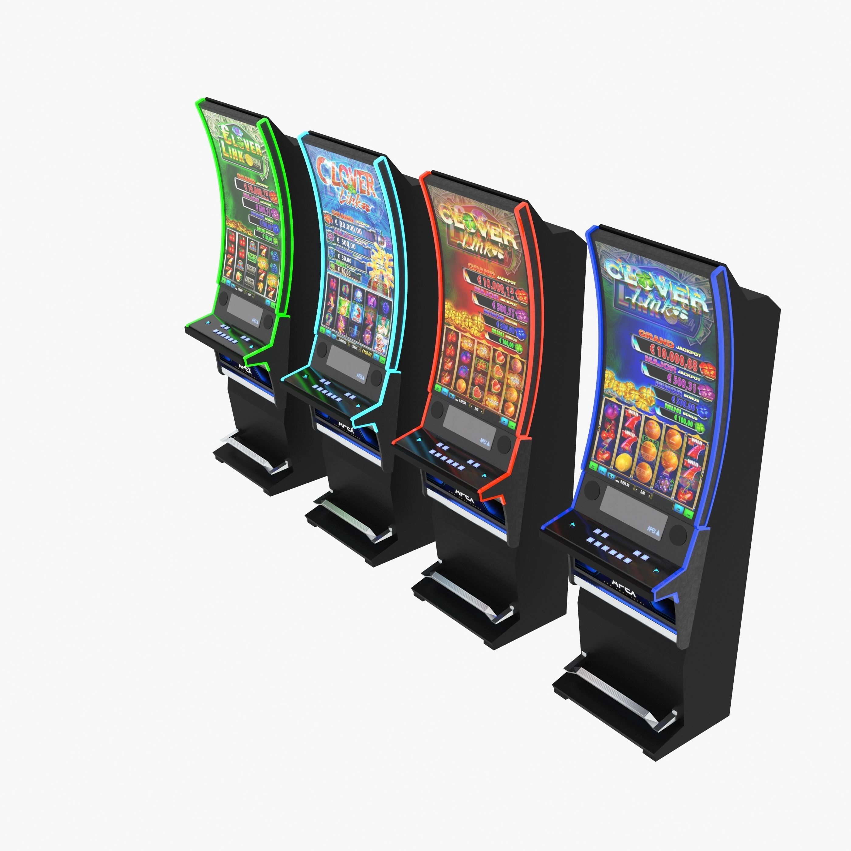 apex clover slot machine 3D model_14