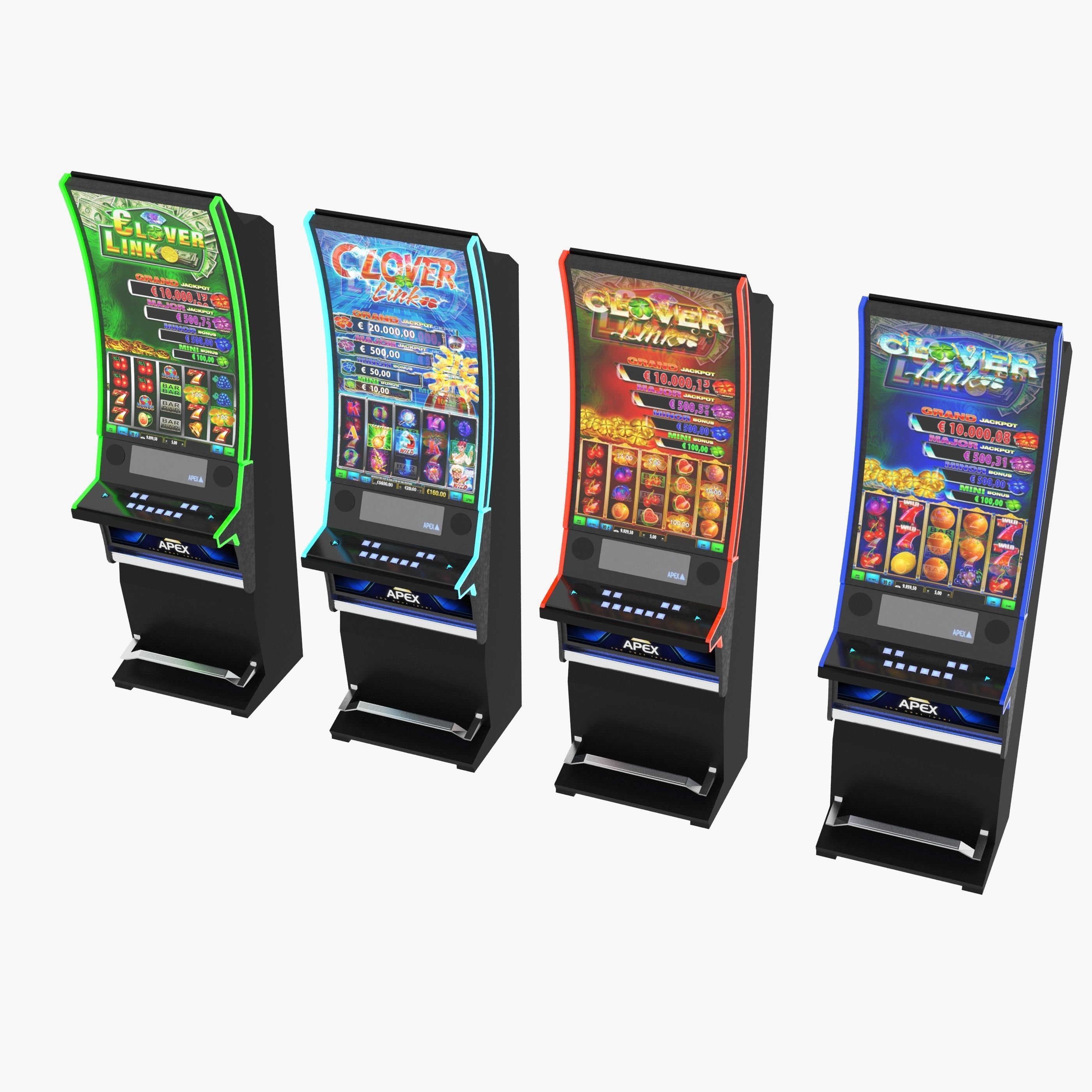 apex clover slot machine 3D model_23