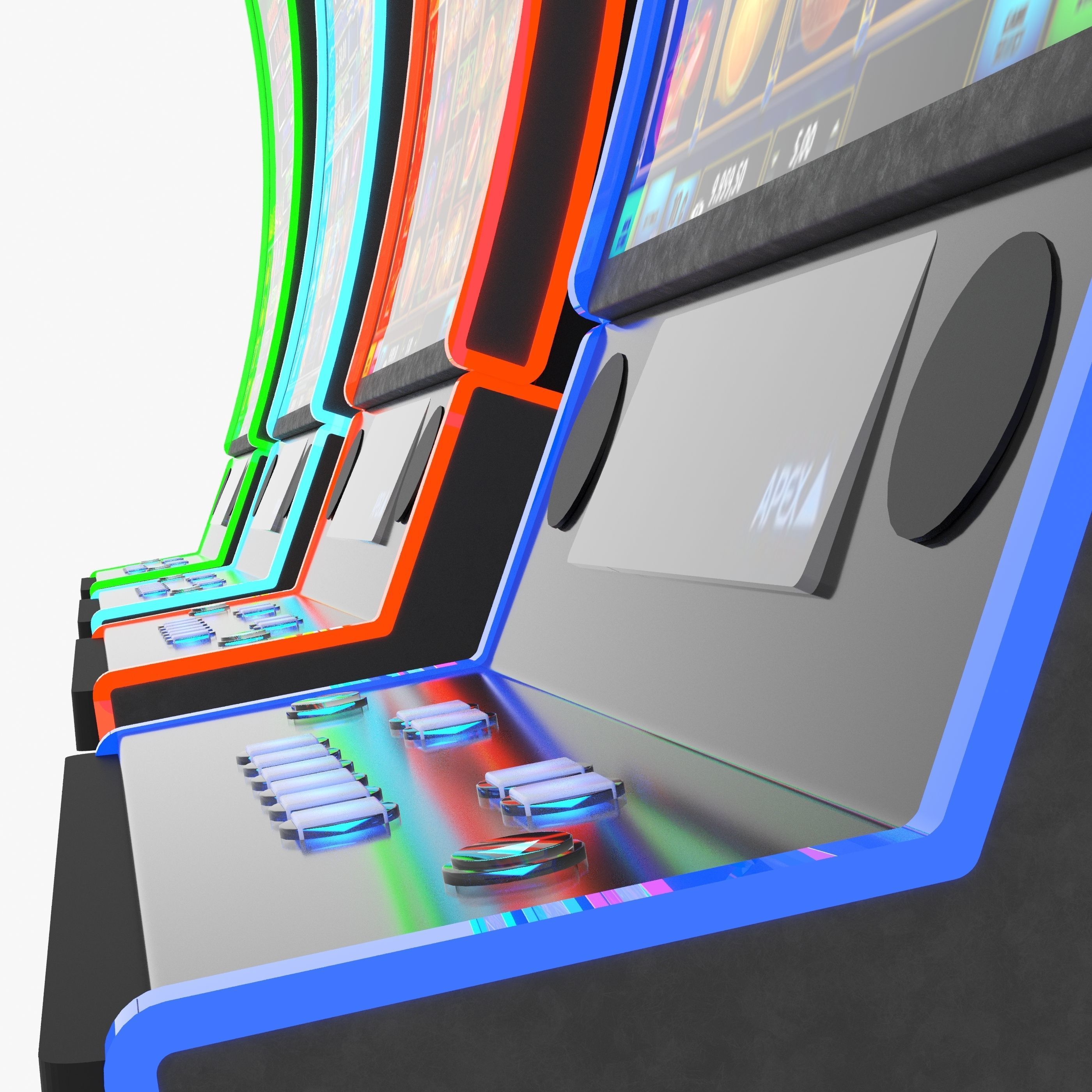 apex clover slot machine 3D model_10