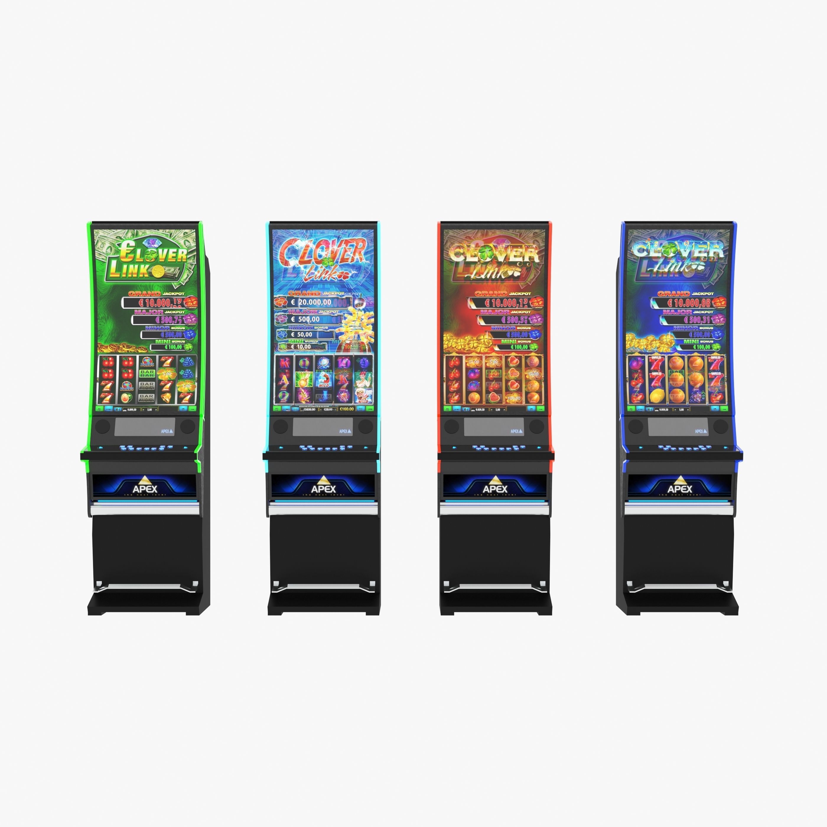 apex clover slot machine 3D model_1