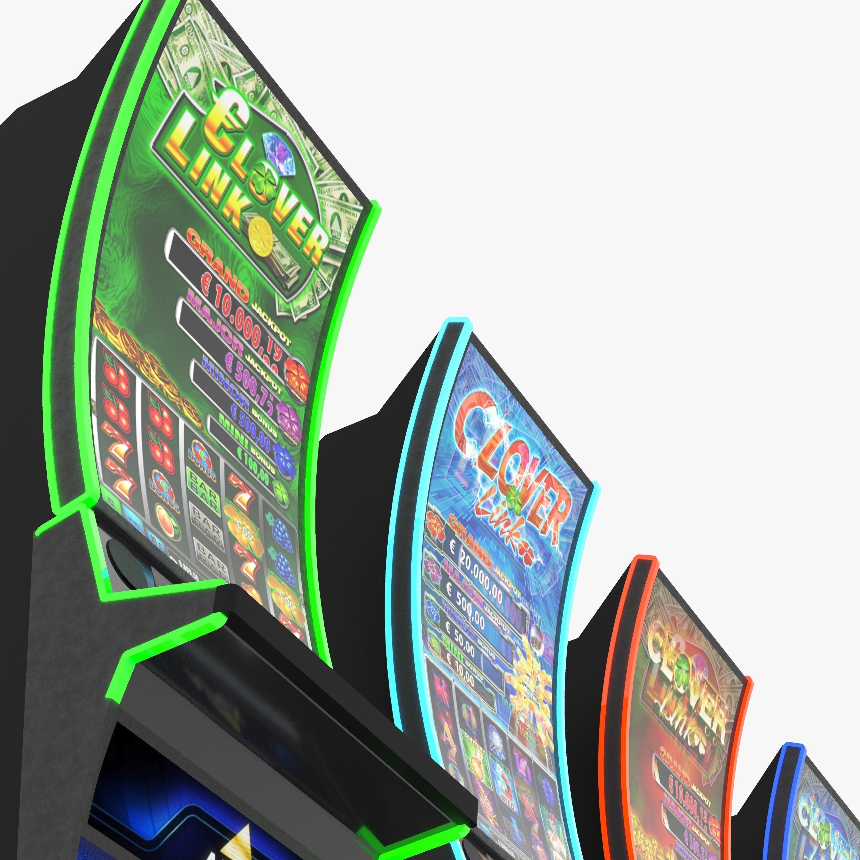 apex clover slot machine 3D model_9