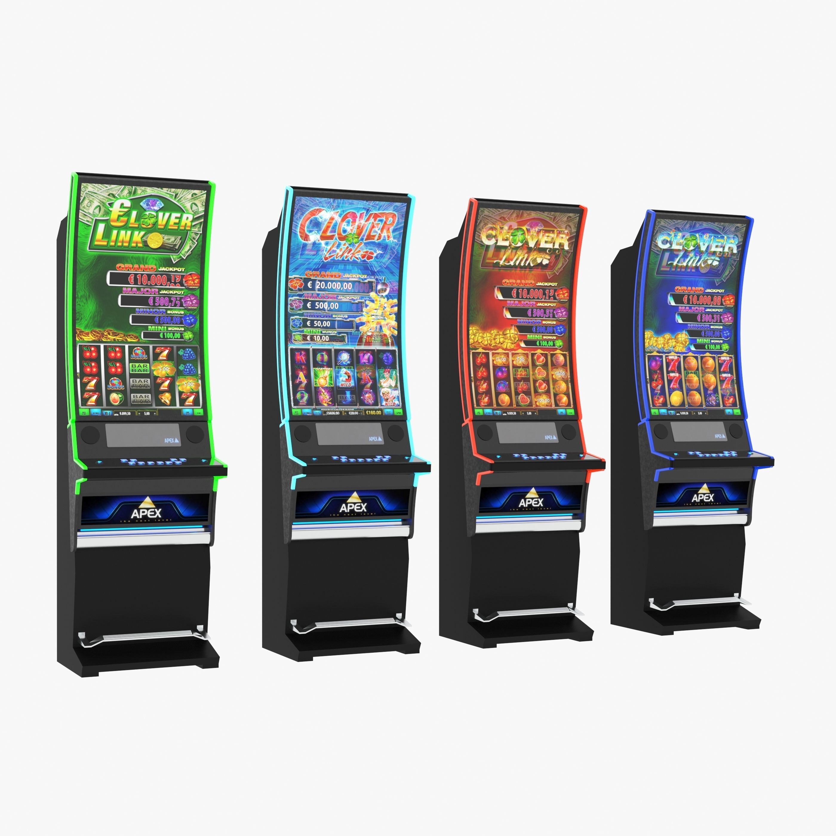 apex clover slot machine 3D model_20