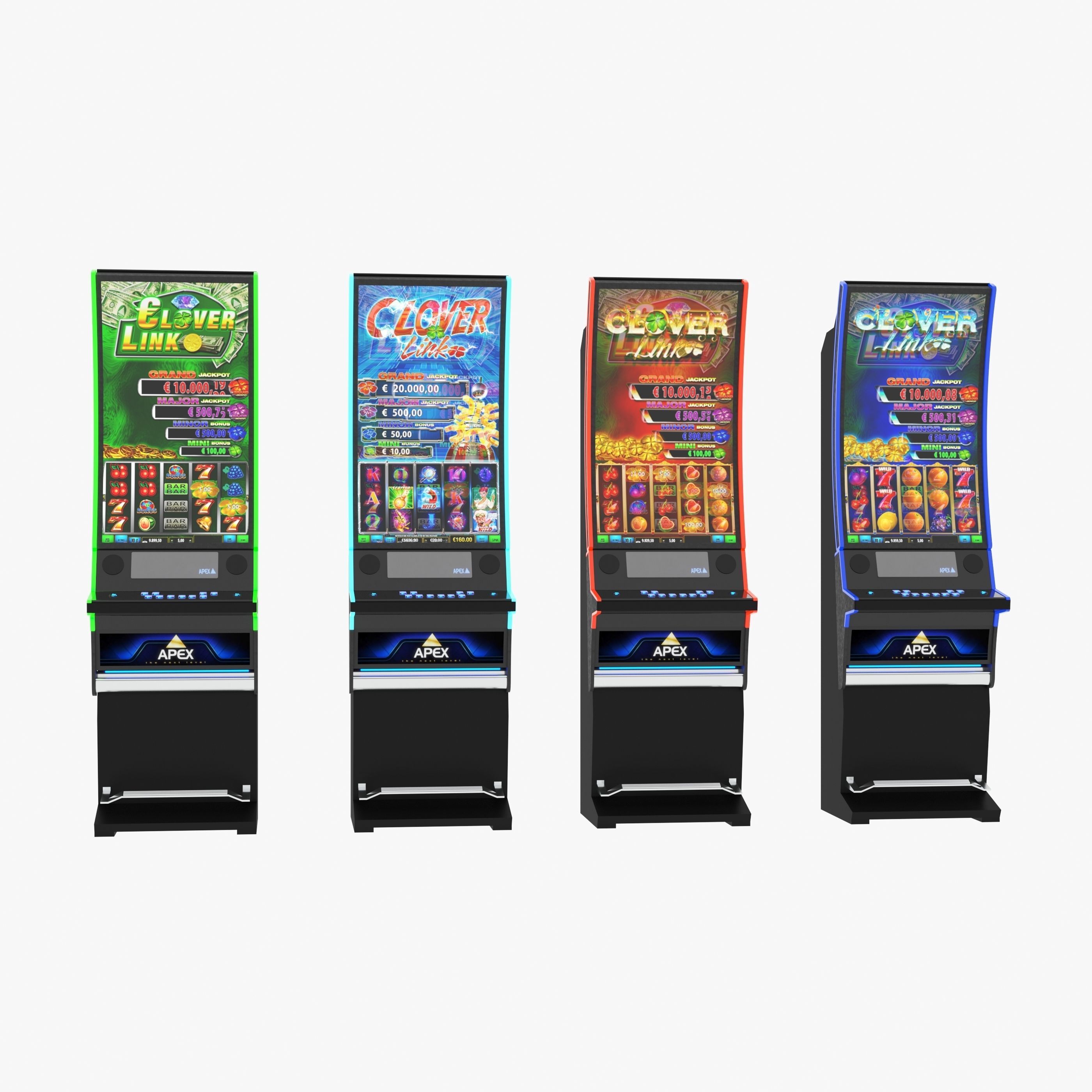 apex clover slot machine 3D model_3