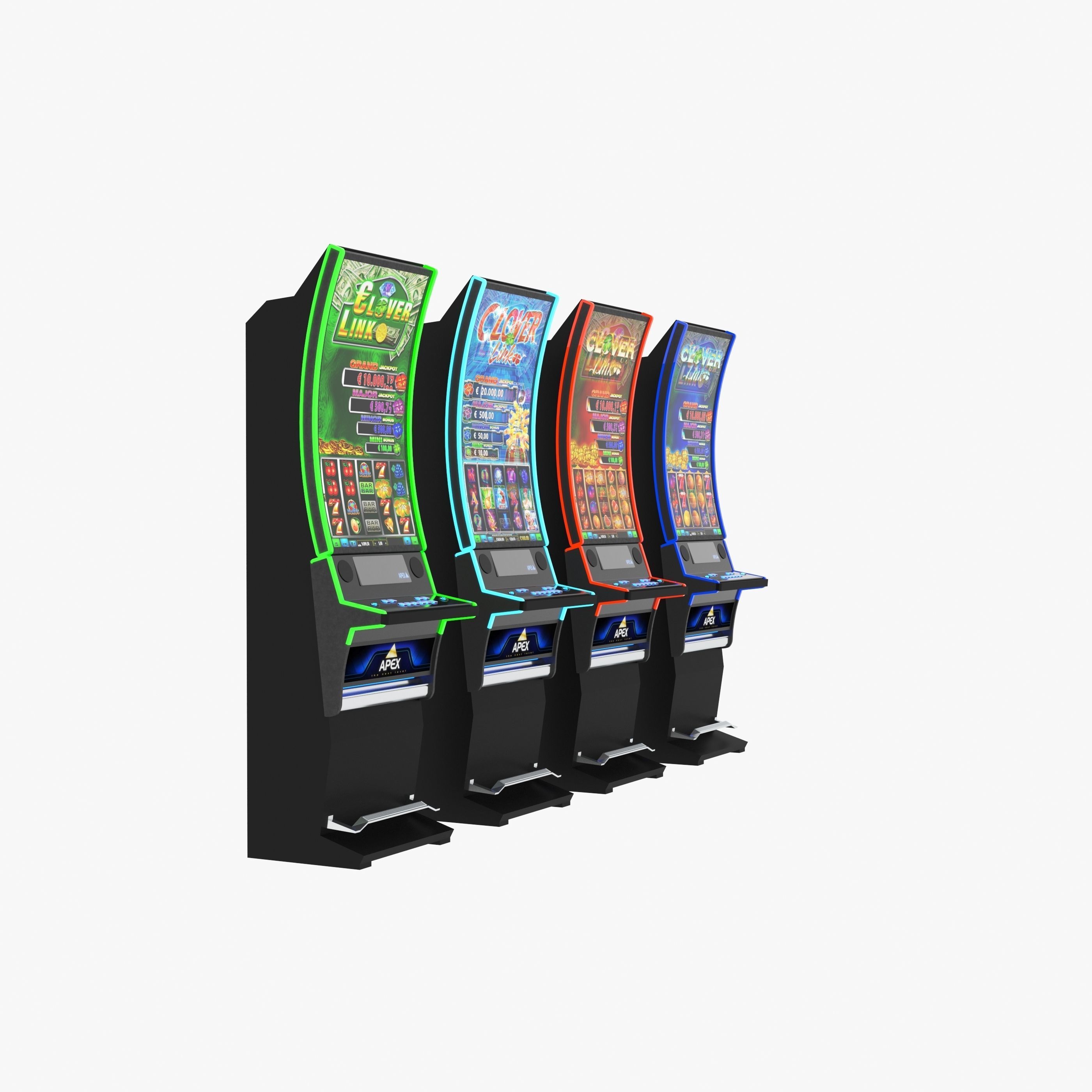 apex clover slot machine 3D model_12