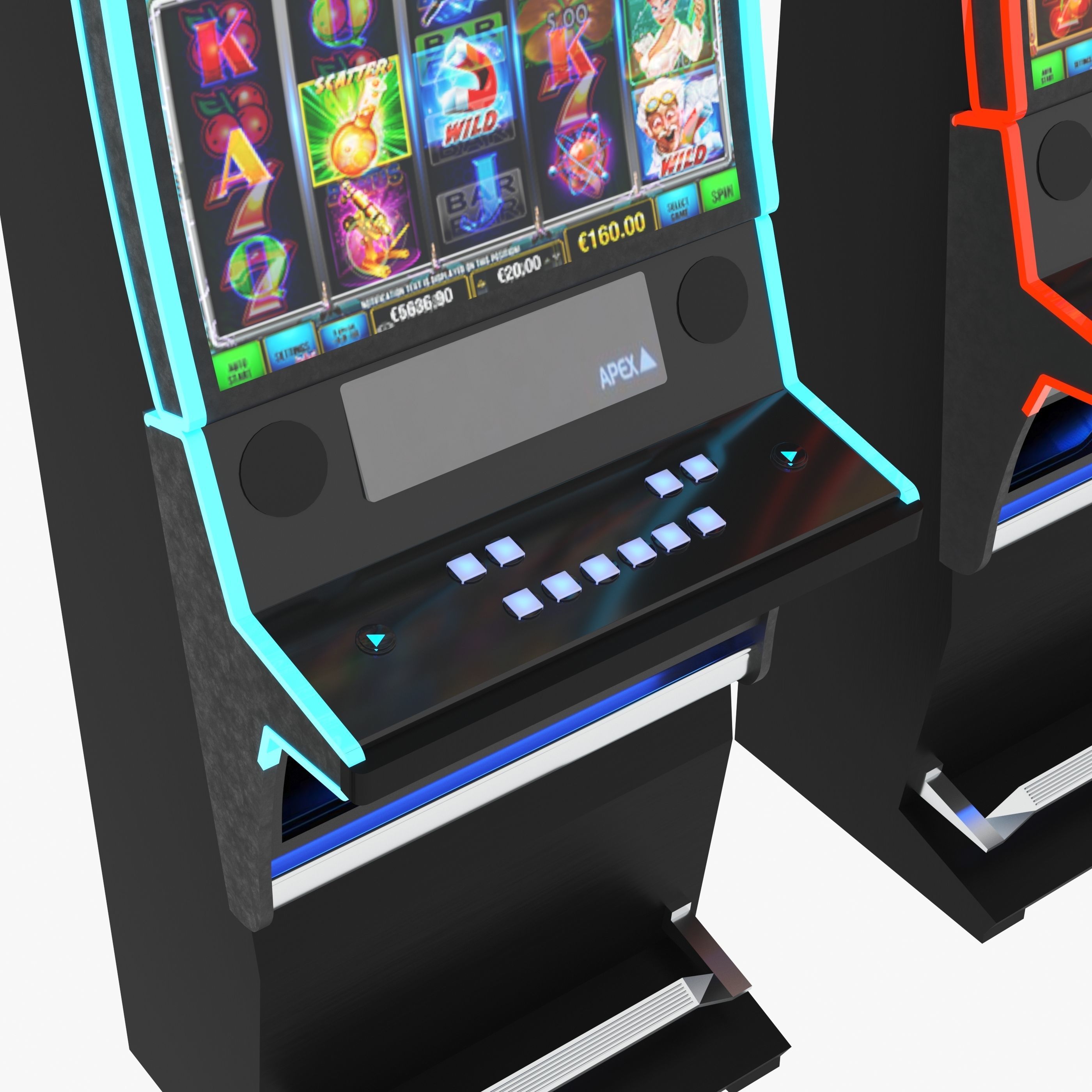 apex clover slot machine 3D model_5