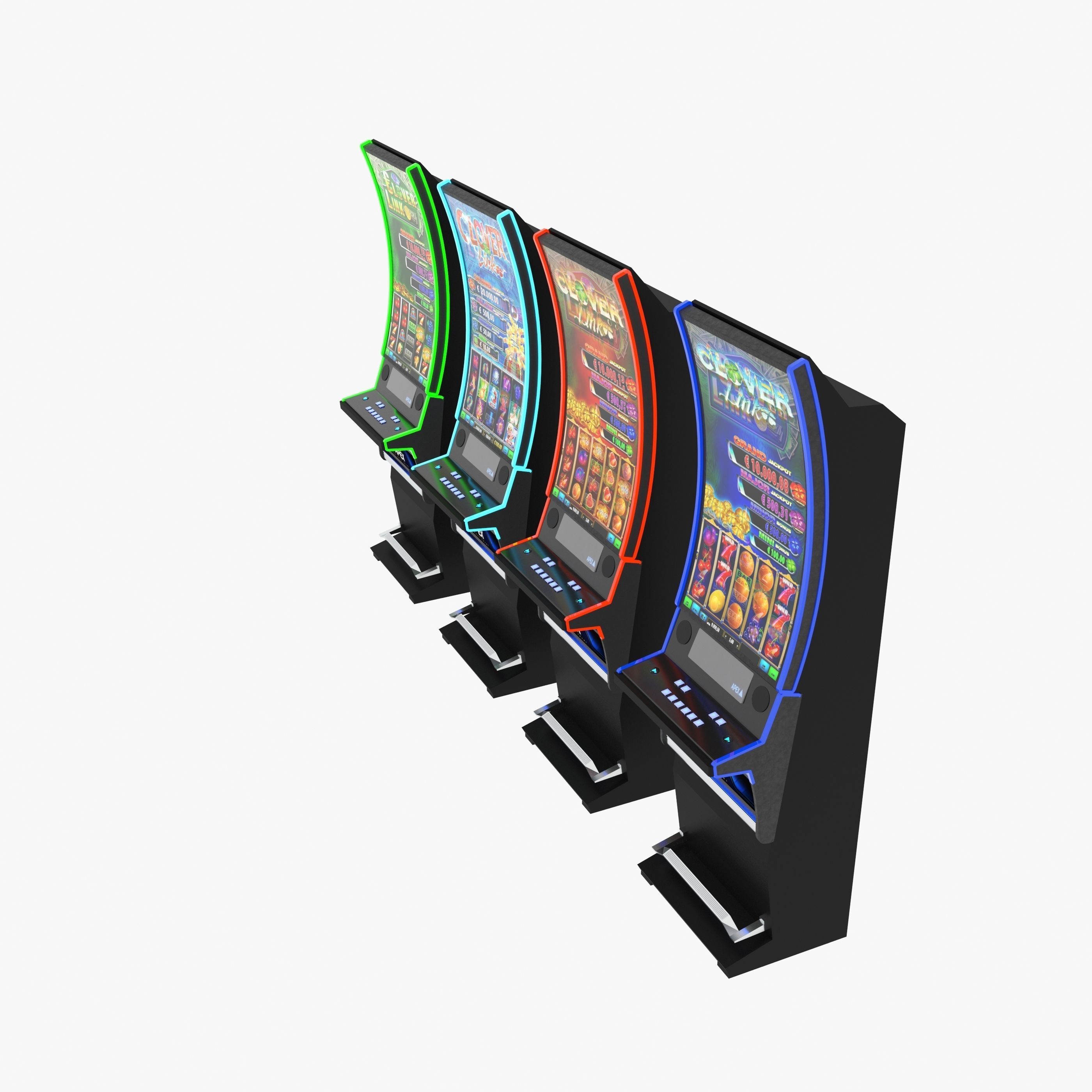 apex clover slot machine 3D model_2