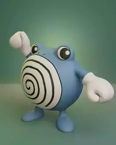 Pokemon - Poliwhirl with 2 poses