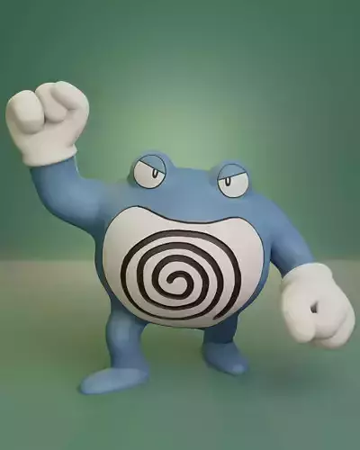 Pokemon - Poliwrath with 2 poses