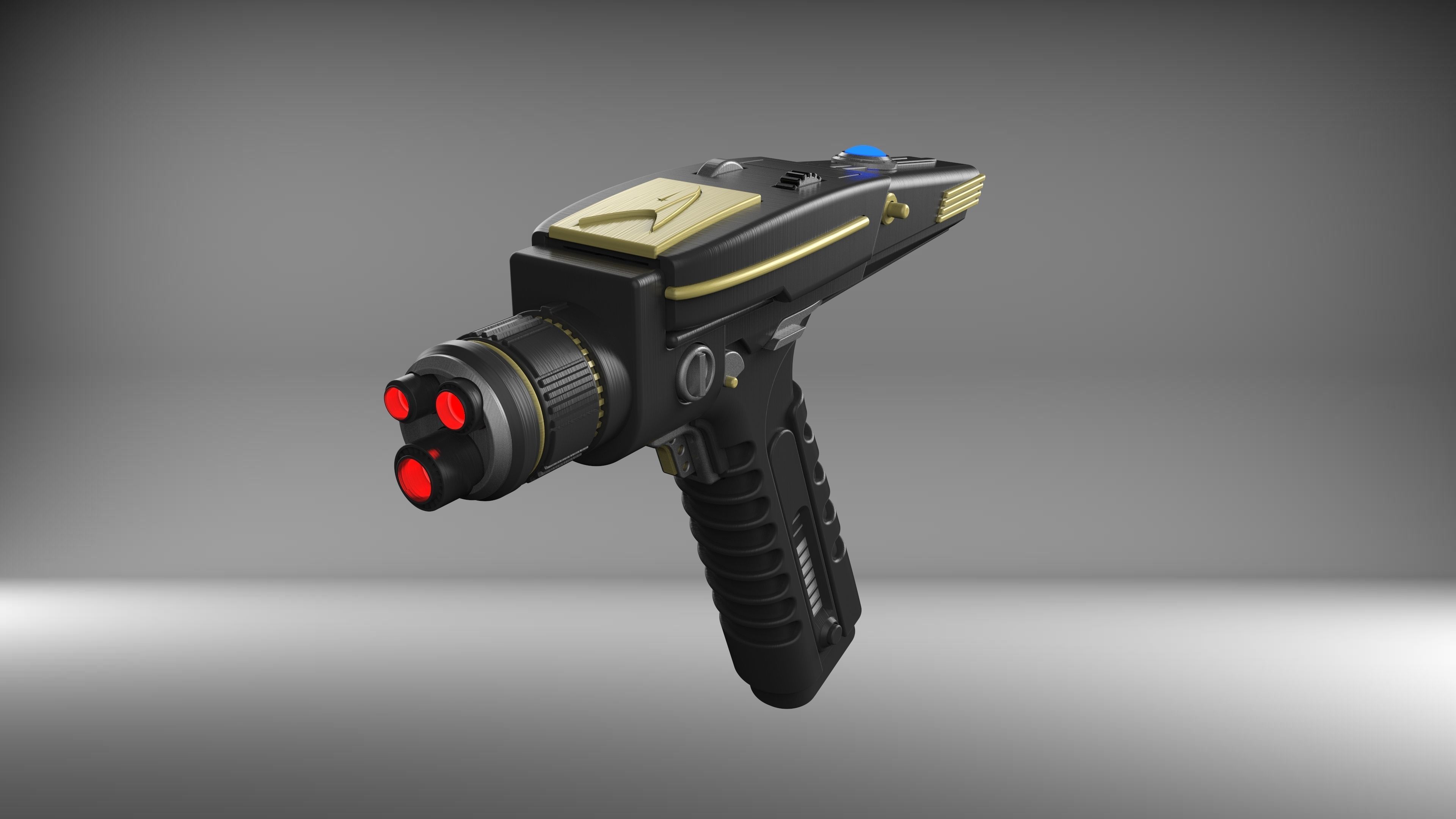 Discovery Phaser - Star Trek - Printable 3d model - STL 3D print model_15