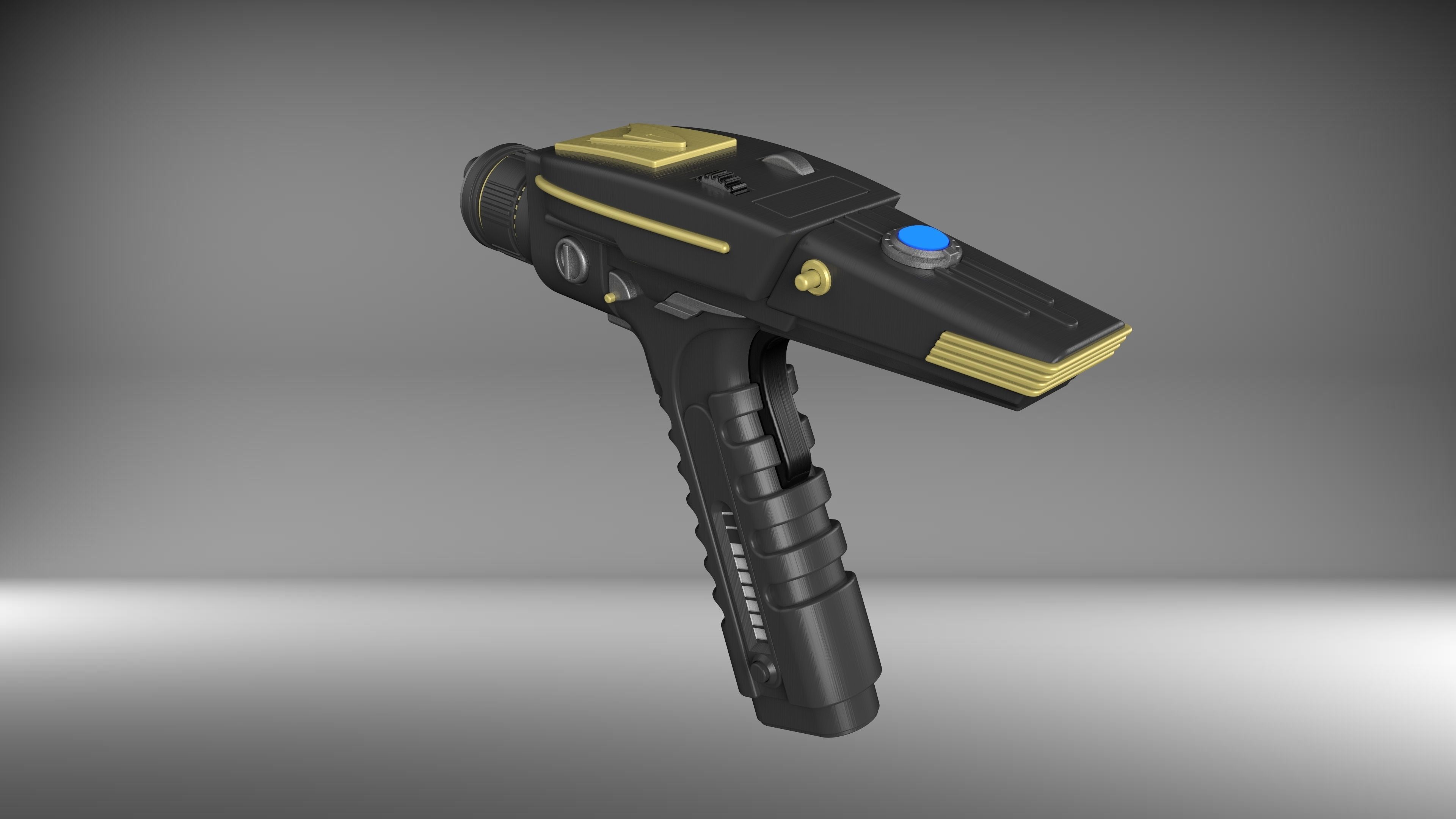 Discovery Phaser - Star Trek - Printable 3d model - STL 3D print model_14