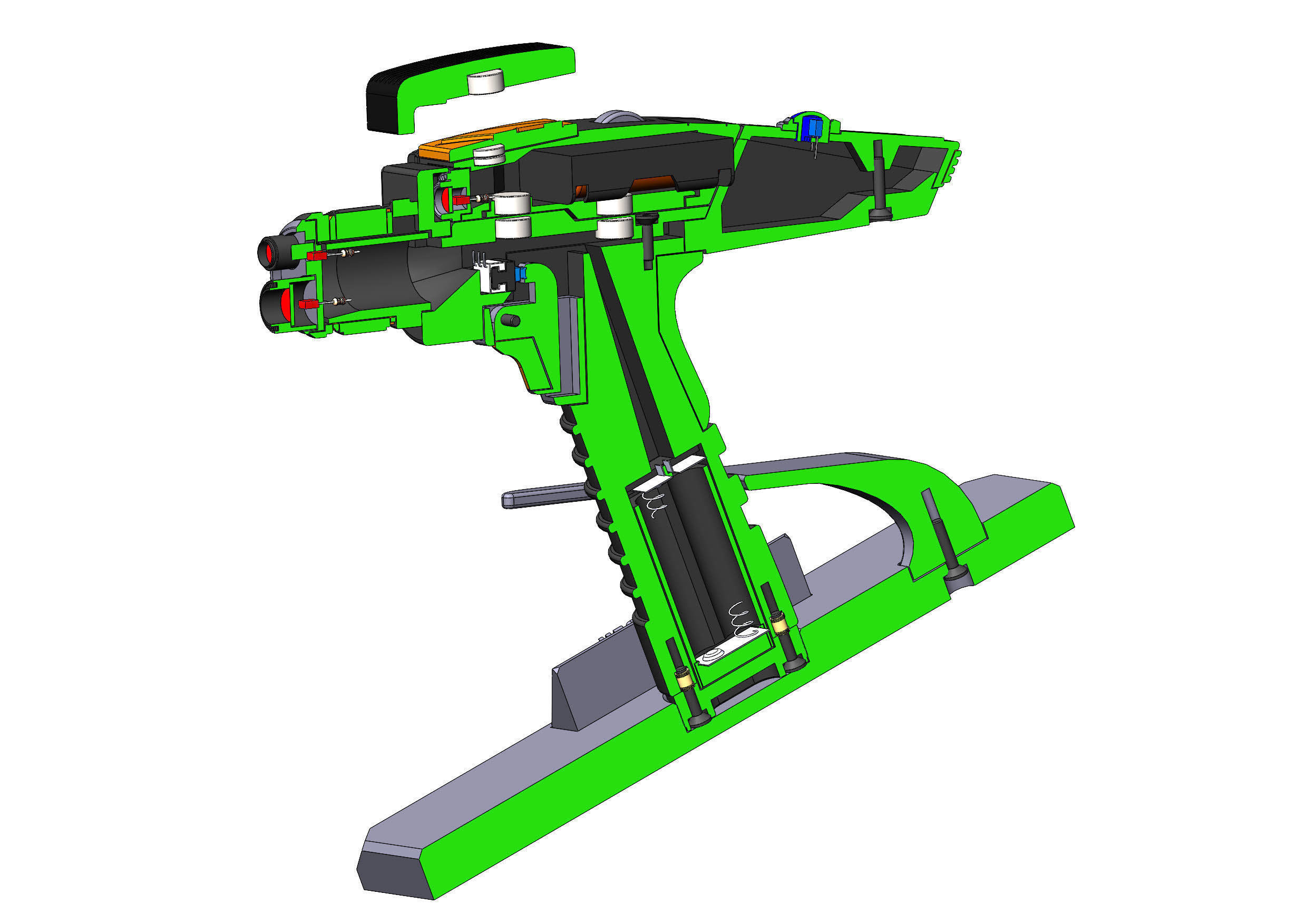 Discovery Phaser - Star Trek - Printable 3d model - STL 3D print model_26