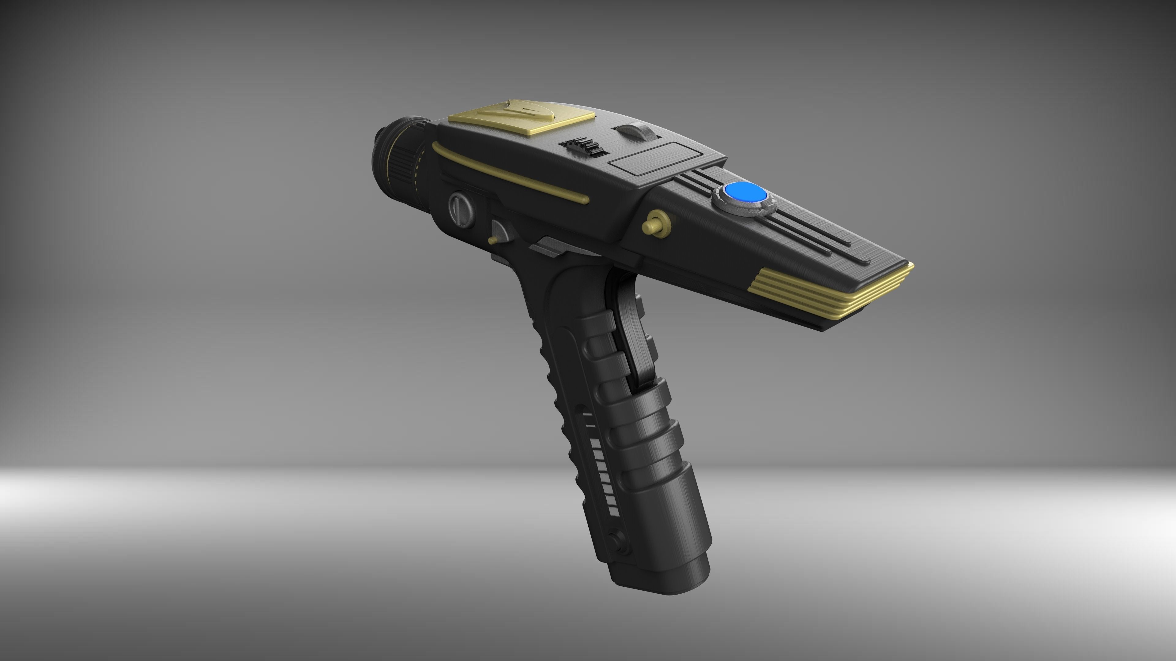 Discovery Phaser - Star Trek - Printable 3d model - STL 3D print model_13