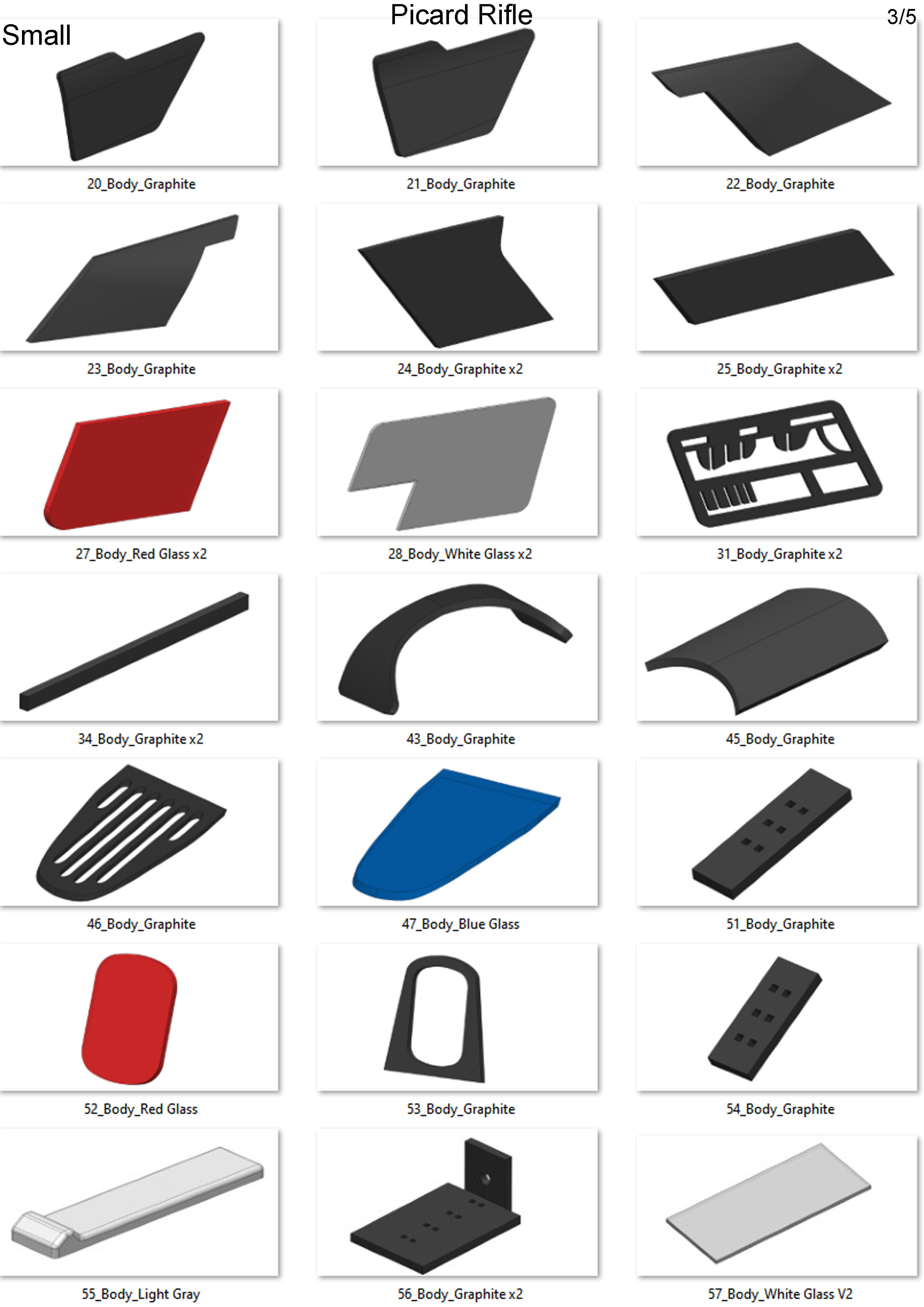 Starfleet Phaser - Star Trek Picard - Printable 3d model - STL 3D print model_9