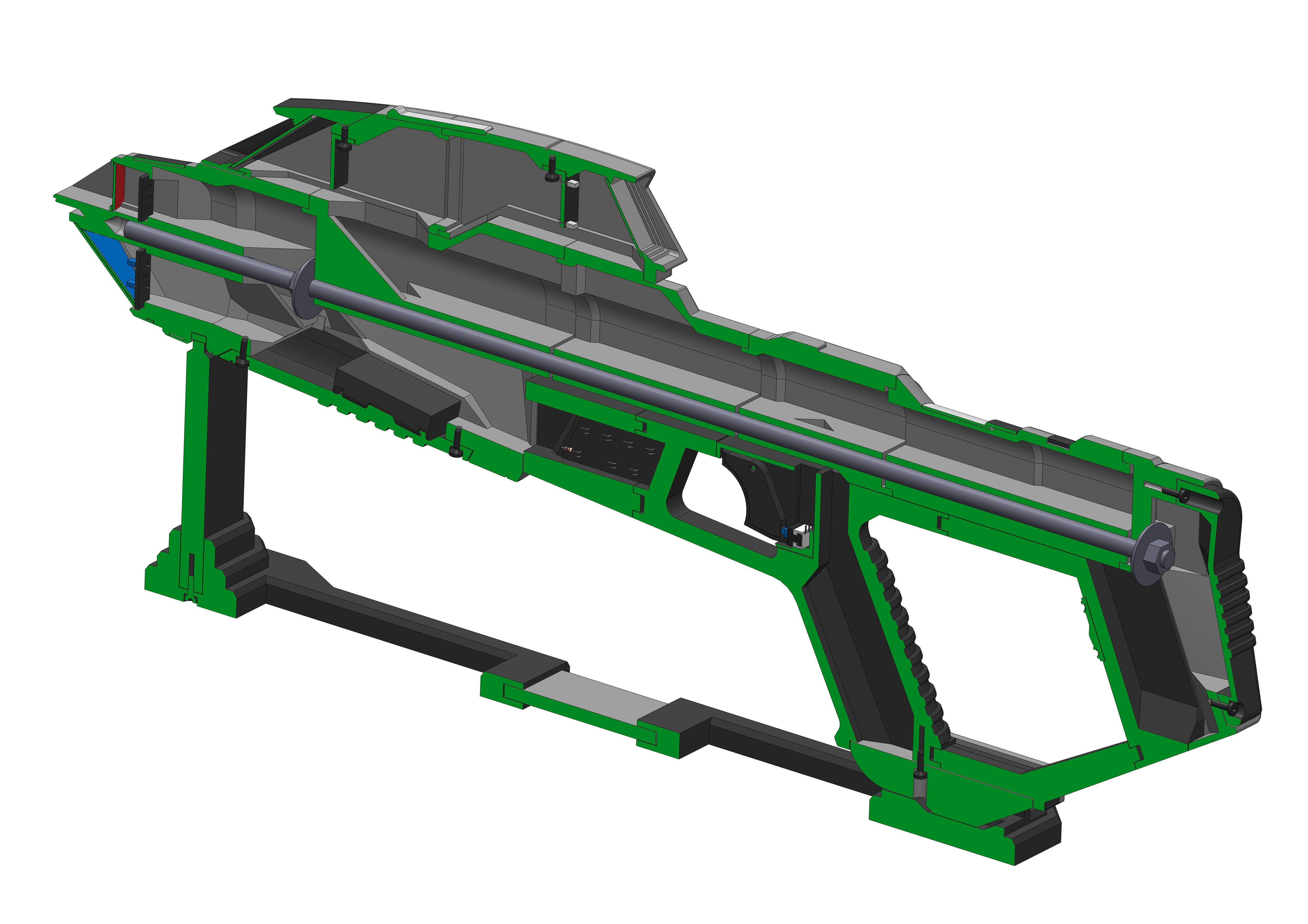 Starfleet Phaser - Star Trek Picard - Printable 3d model - STL 3D print model_15