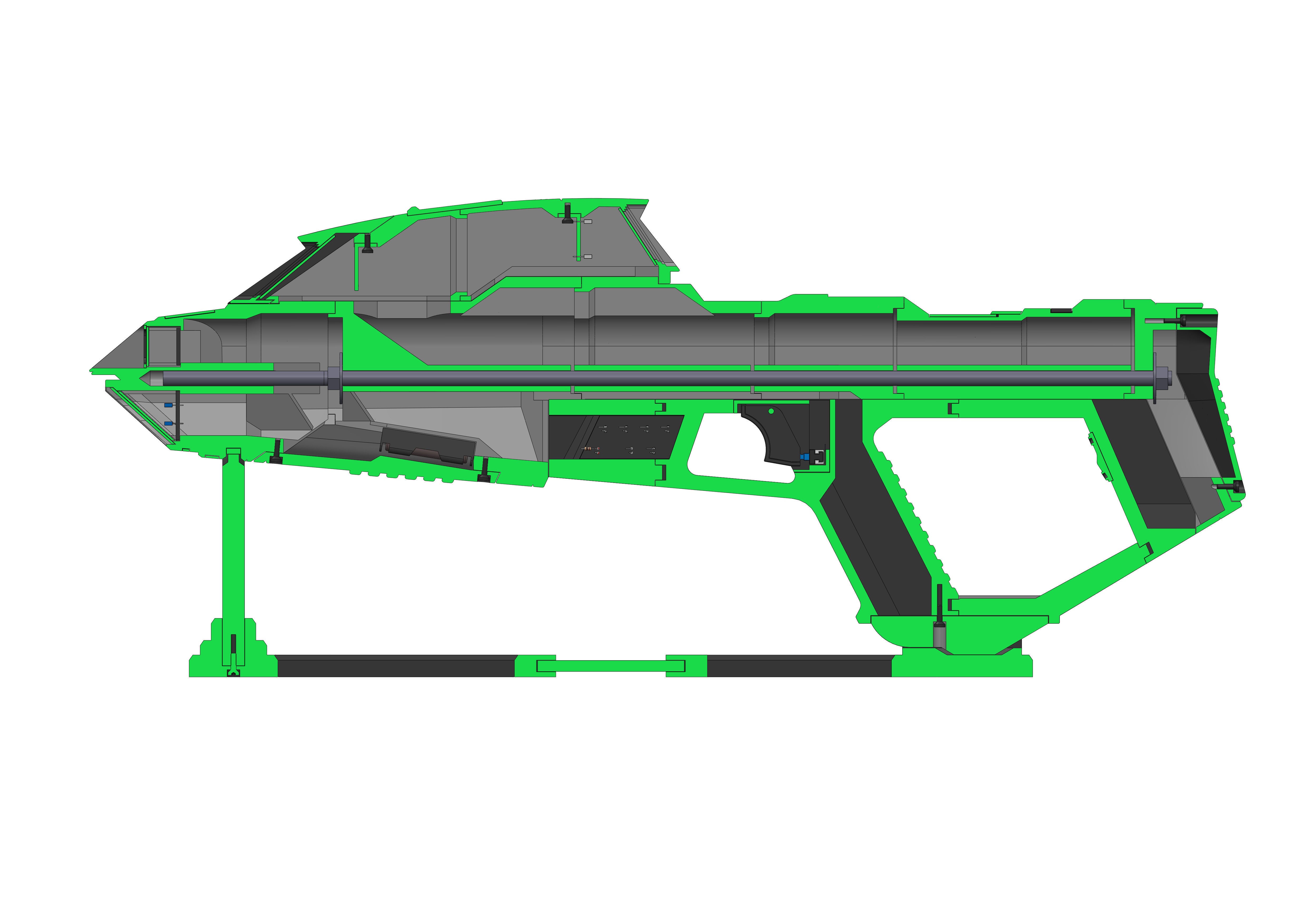 Starfleet Phaser - Star Trek Picard - Printable 3d model - STL 3D print model_13