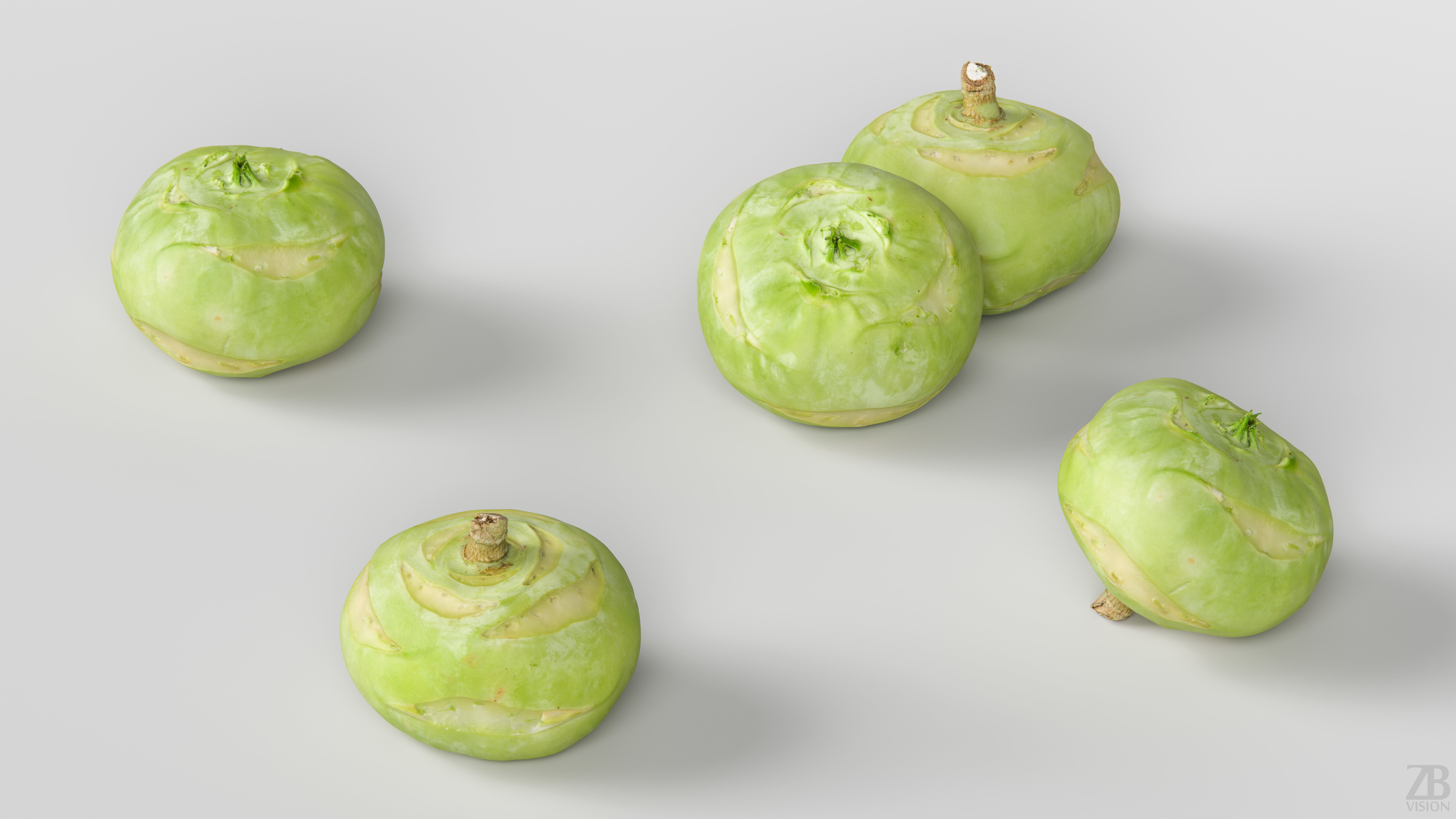 Kohlrabi 3D model_2