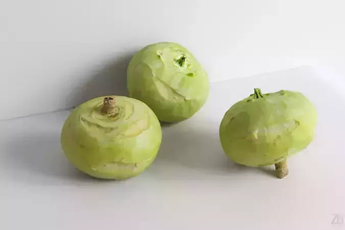 Kohlrabi 3D model Kohlrabi 3D model