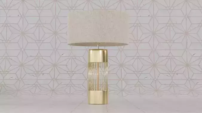 table lamp Low-poly 3D model