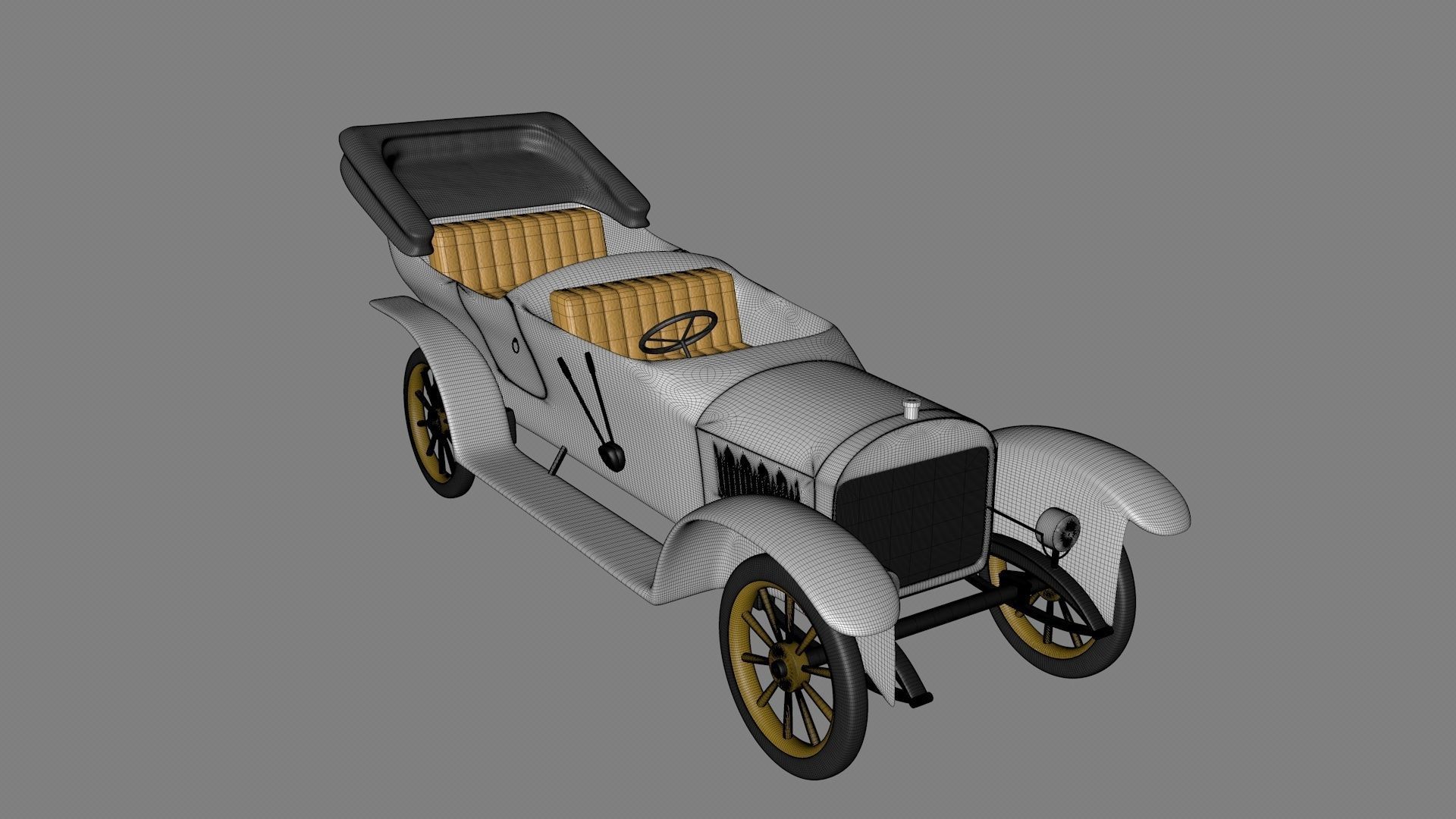 Old car 3D model_5
