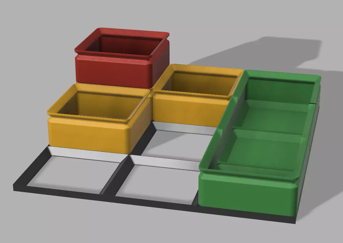 Organizer Boxes 3D print model_0
