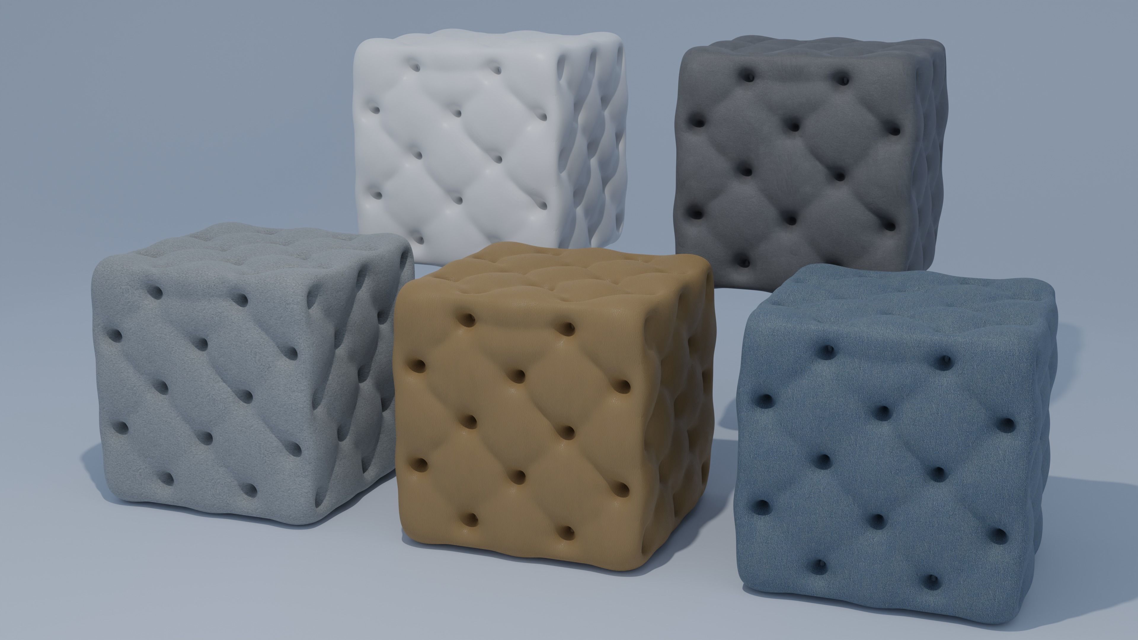 Mini Sofa Chair 3D model_4