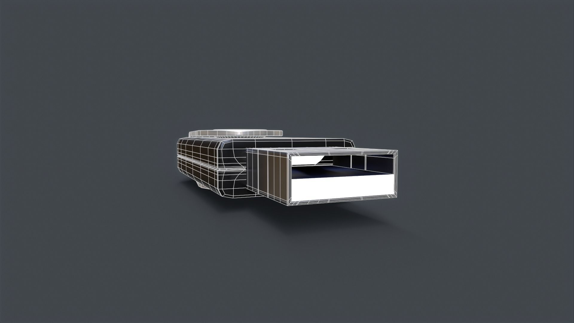 Usb Flash Drive Low-poly 3D model_8