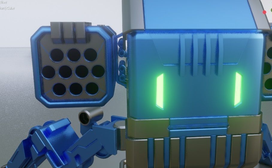 mech robot Low-poly 3D model_20