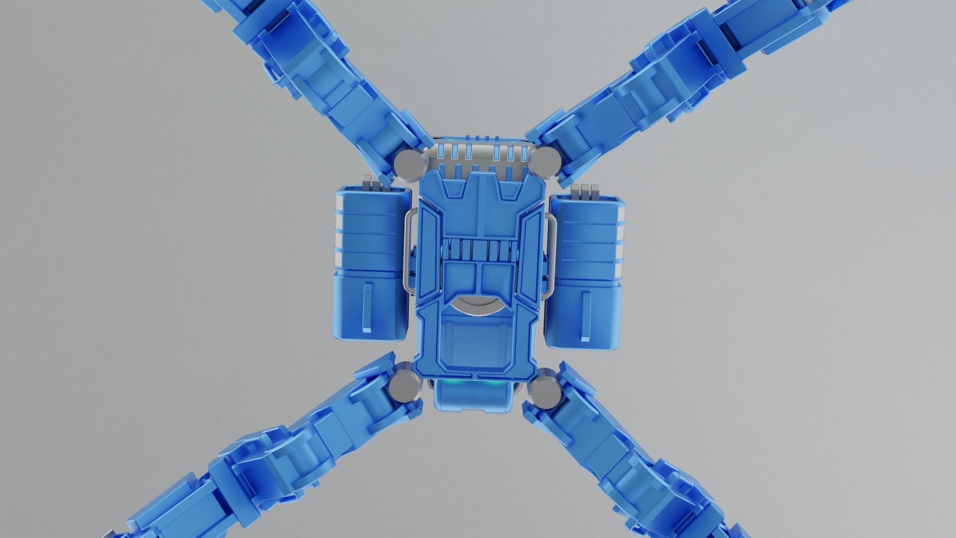 mech robot Low-poly 3D model_9