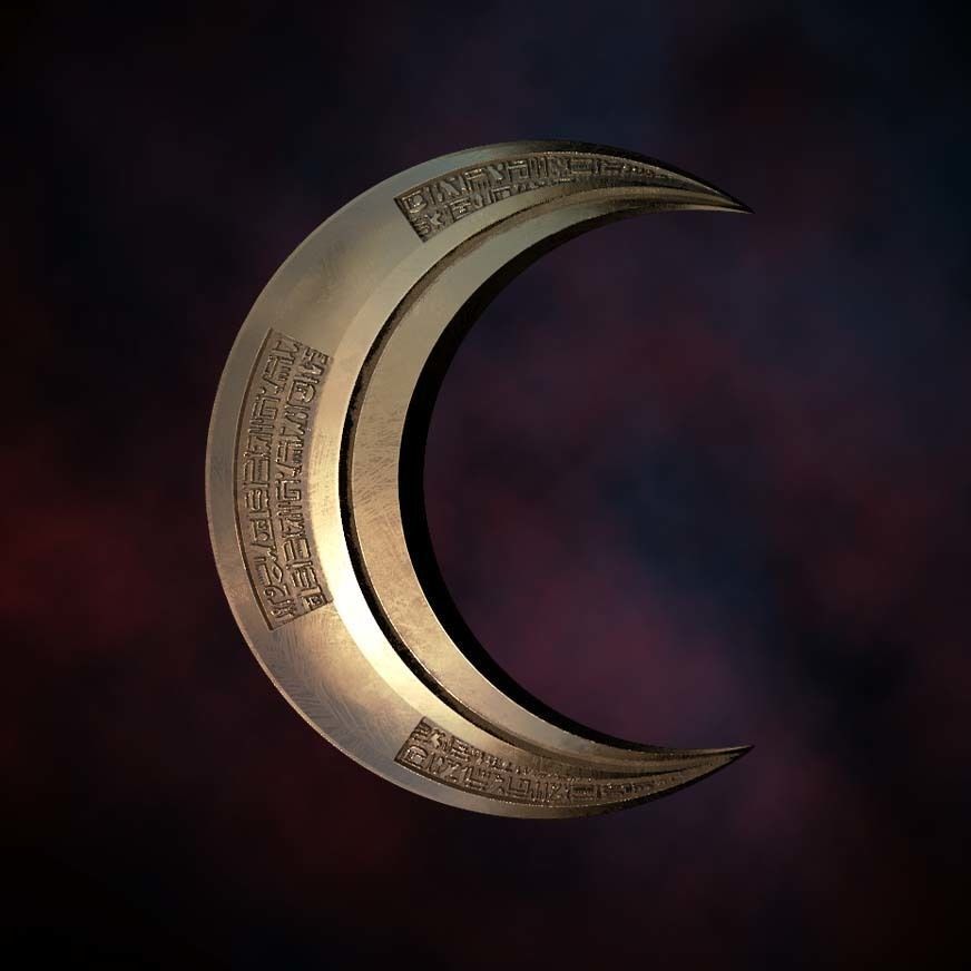 Fan Art Moon Knight Crescent  3D print model_4
