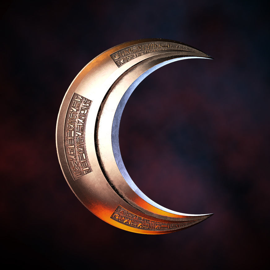 Fan Art Moon Knight Crescent  3D print model_2