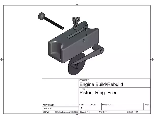 Piston Ring Filer Free 3D model