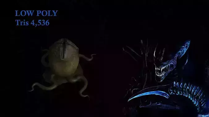 Alien Egg Low Poly