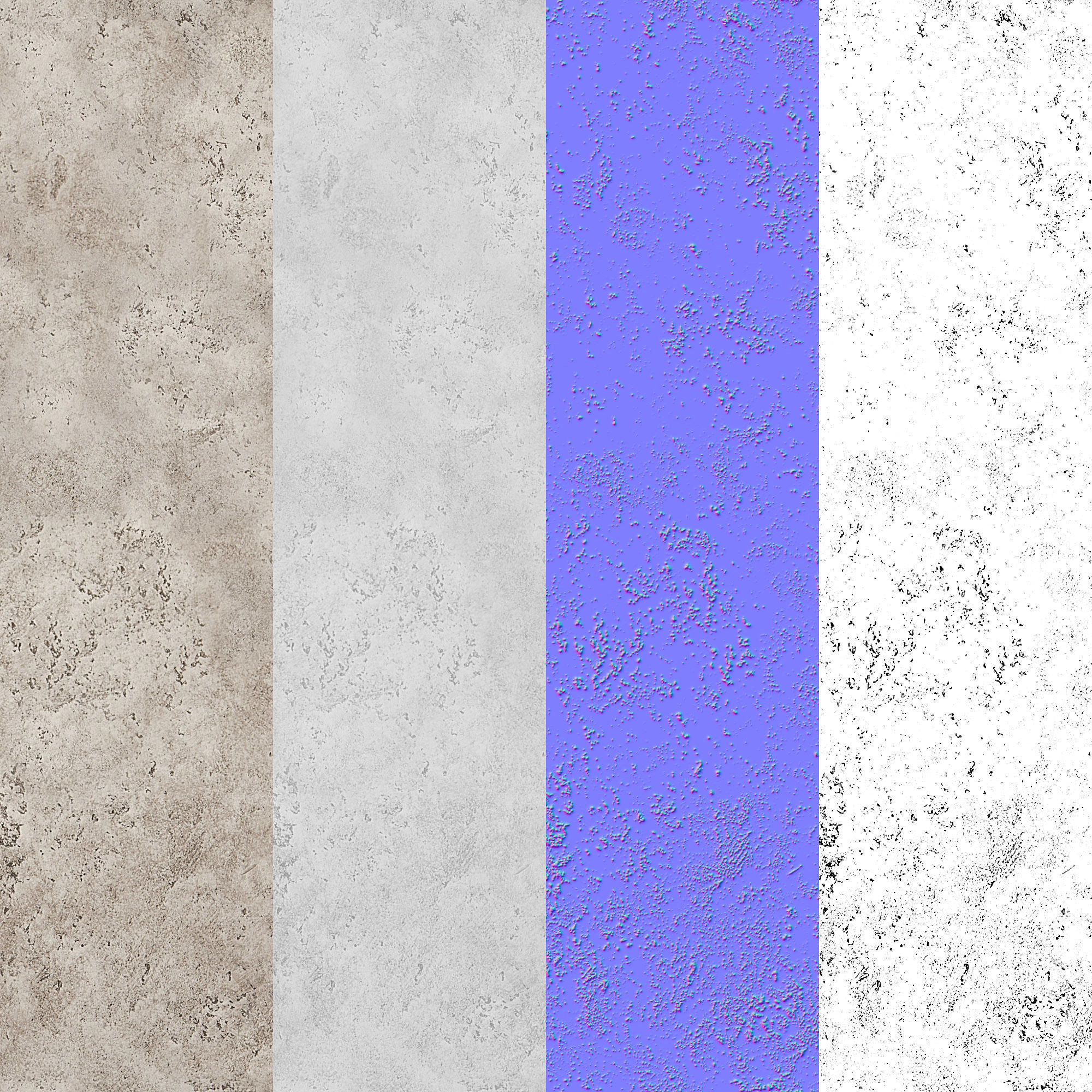 Decorative plaster Seamless decorative plaster material Texture_4