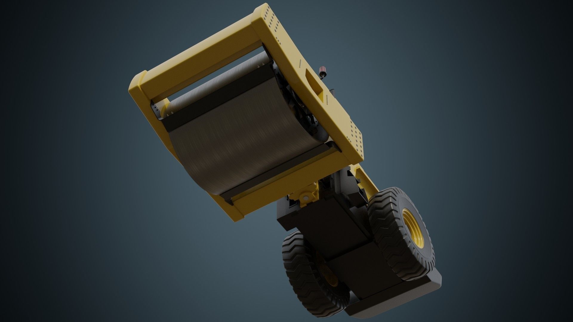 Compactor 1A Low-poly 3D model_8