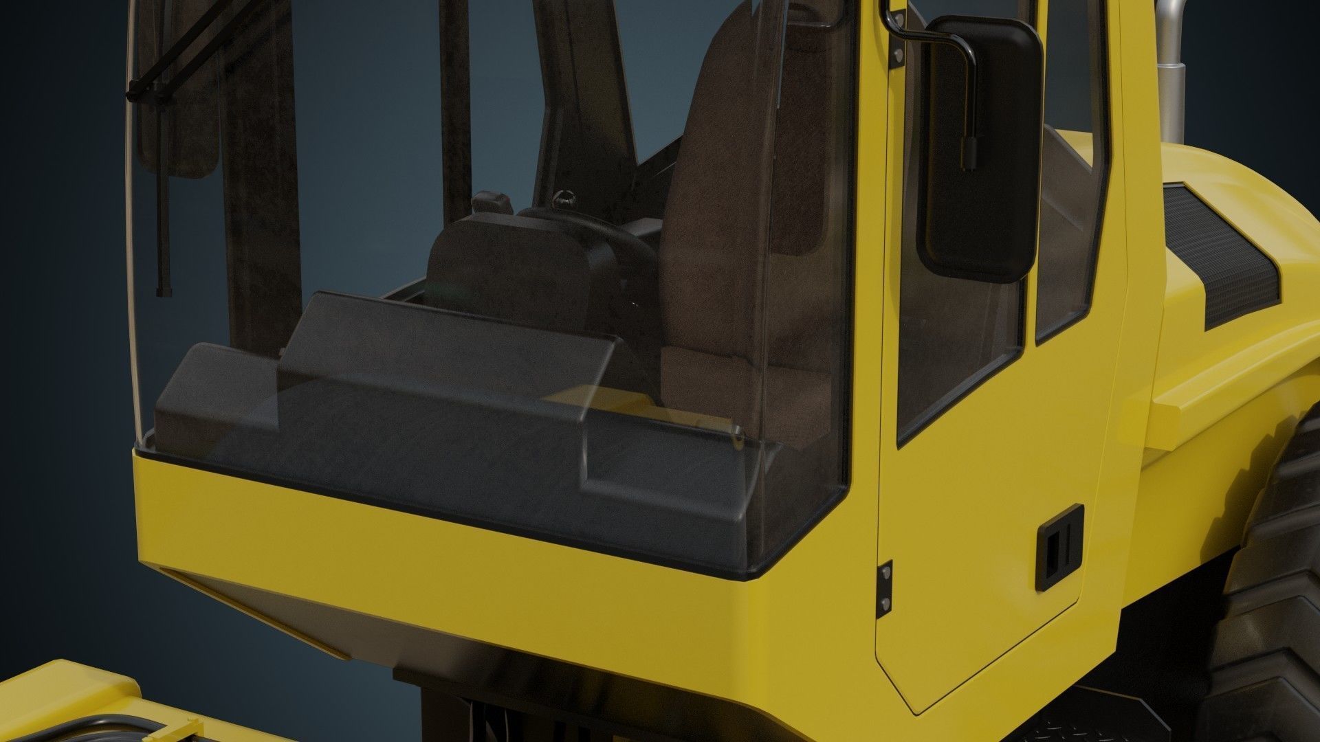 Compactor 1A Low-poly 3D model_11