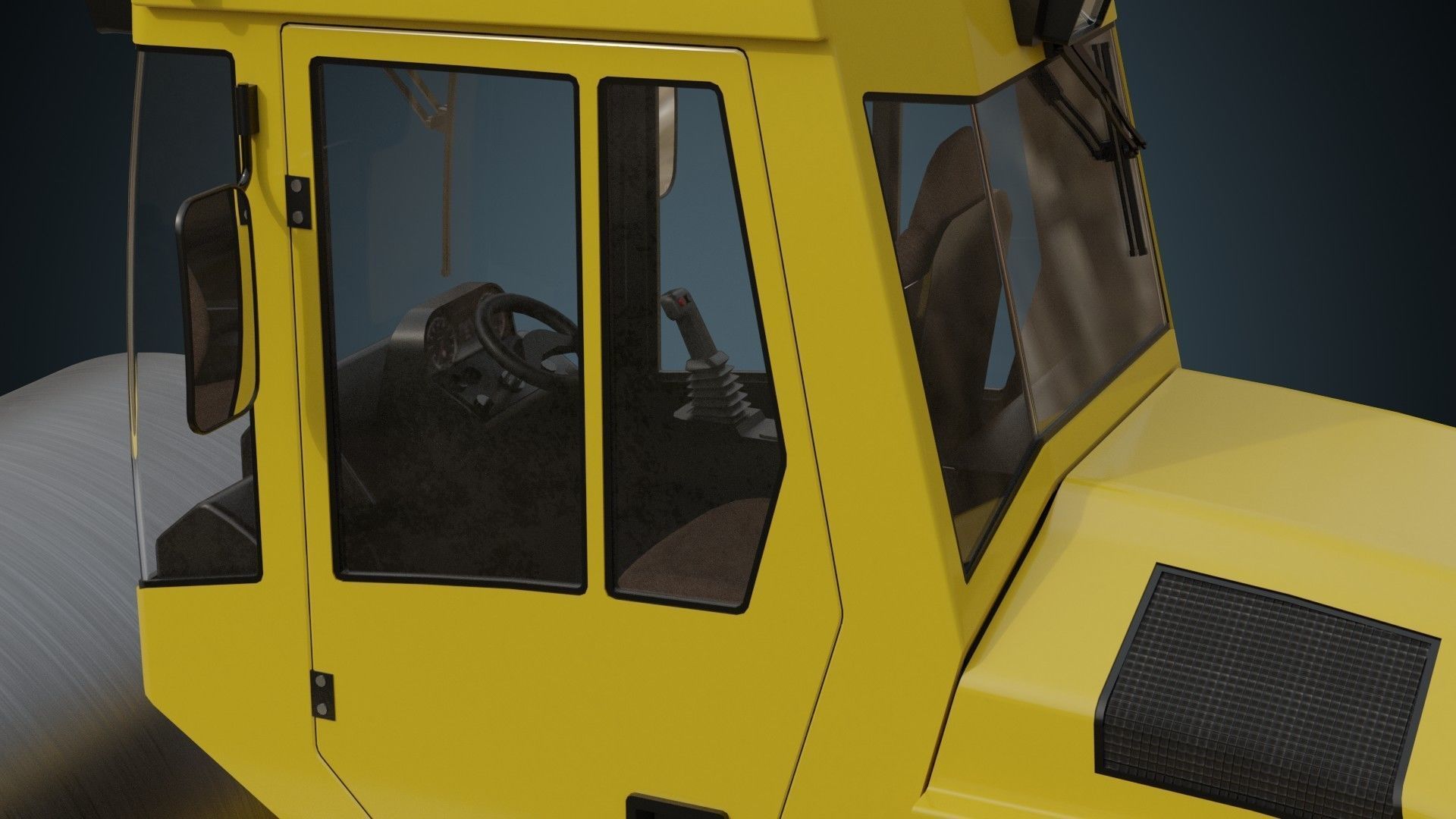 Compactor 1A Low-poly 3D model_12