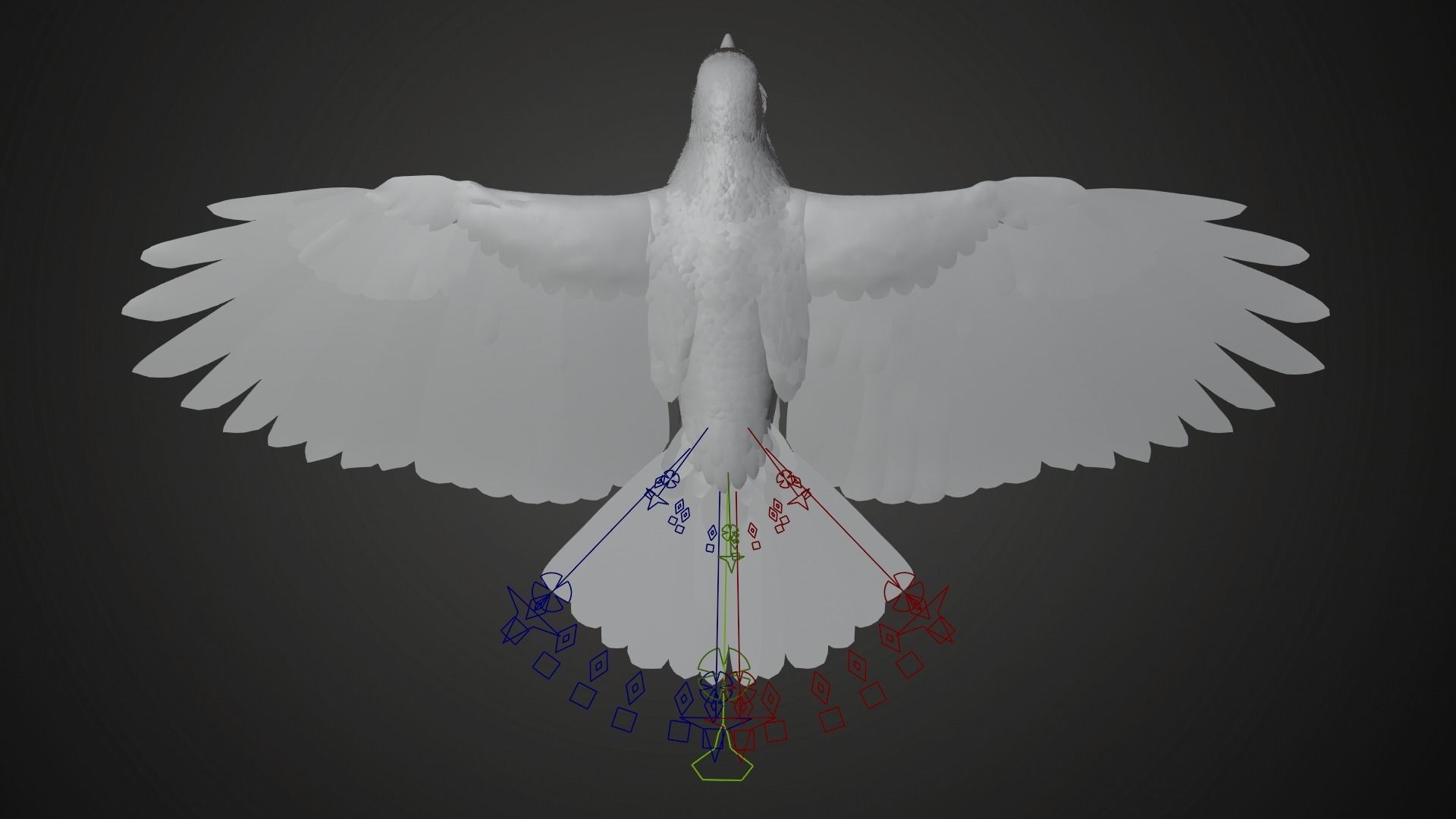 Carrion Crow Animated VFX Grace 3D model_25