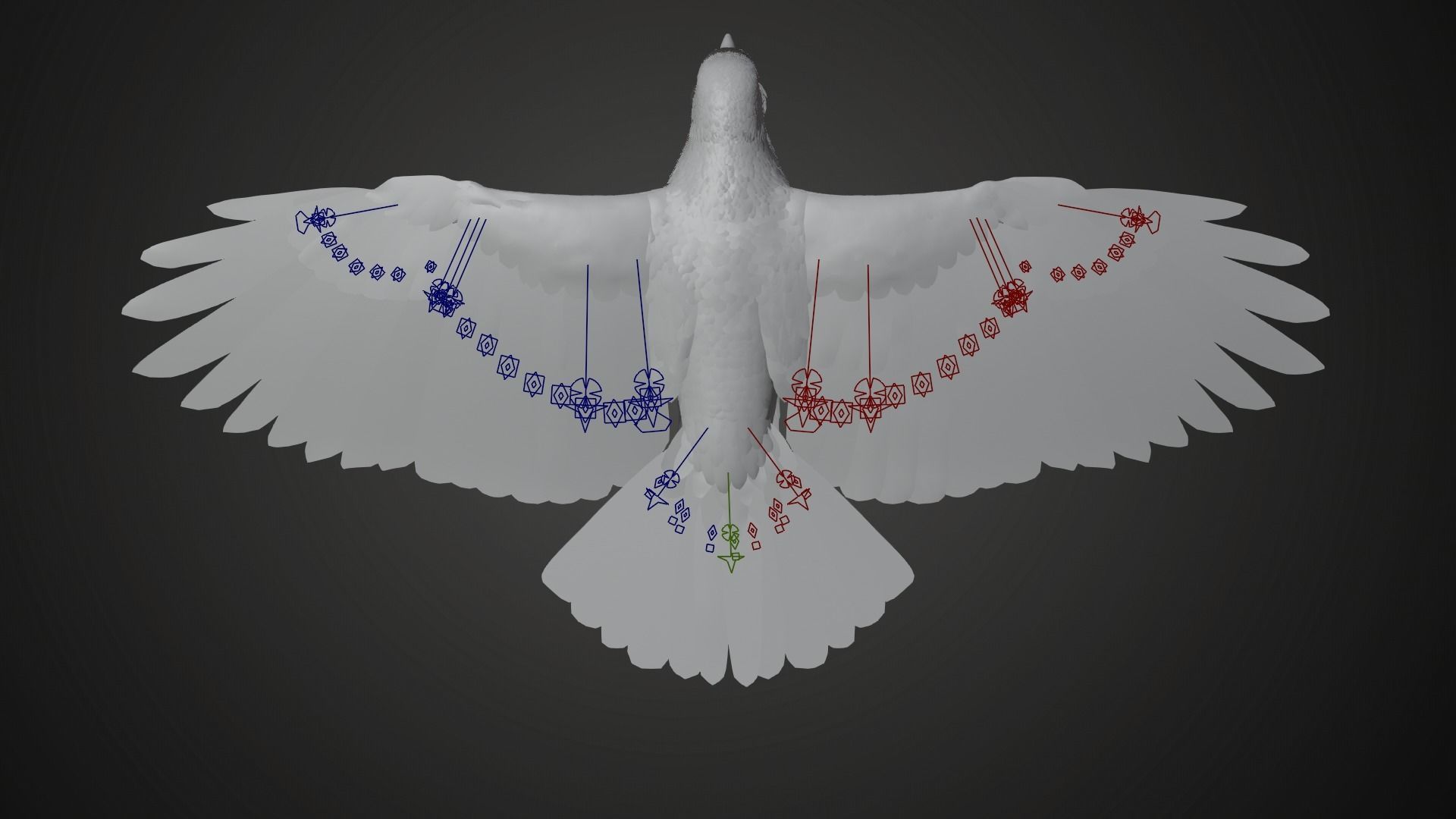 Carrion Crow Animated VFX Grace 3D model_27