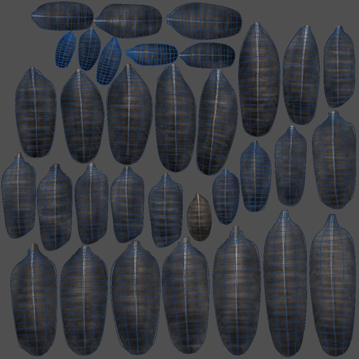 Carrion Crow Animated VFX Grace 3D model_48