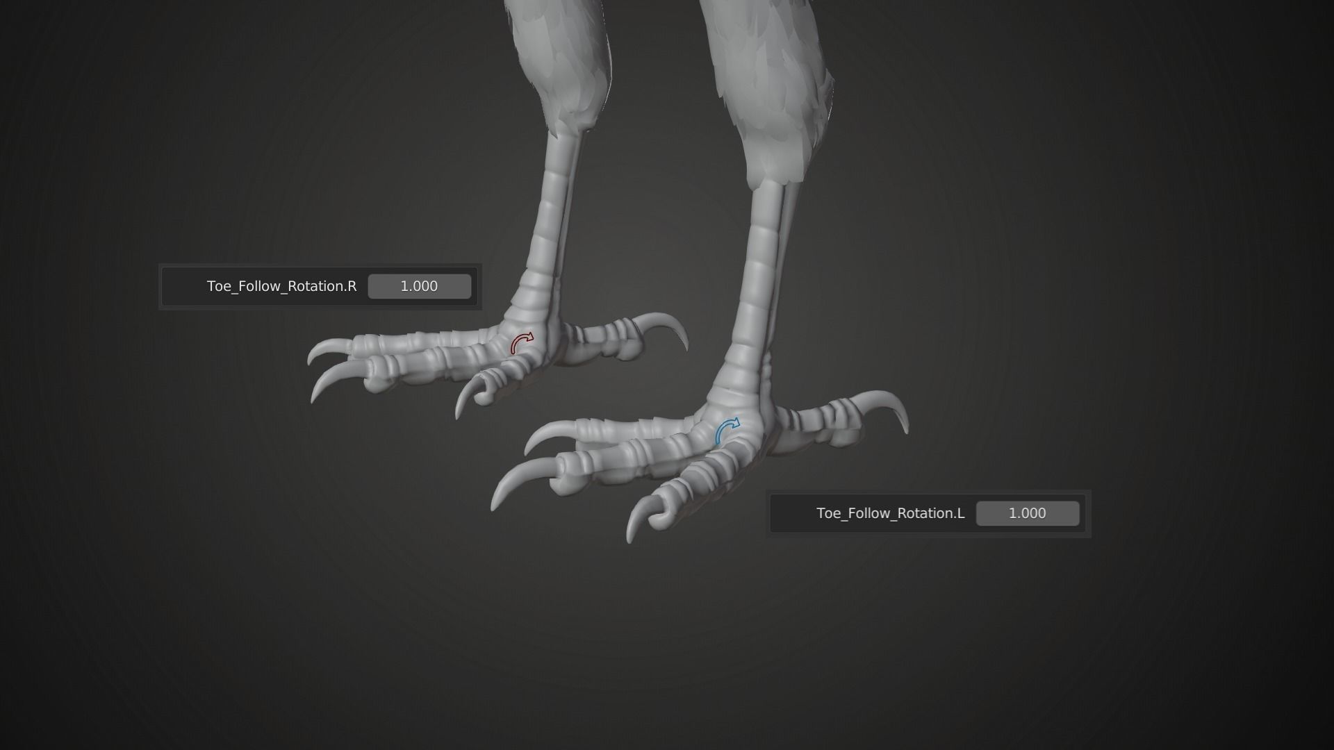 Carrion Crow Animated VFX Grace 3D model_35